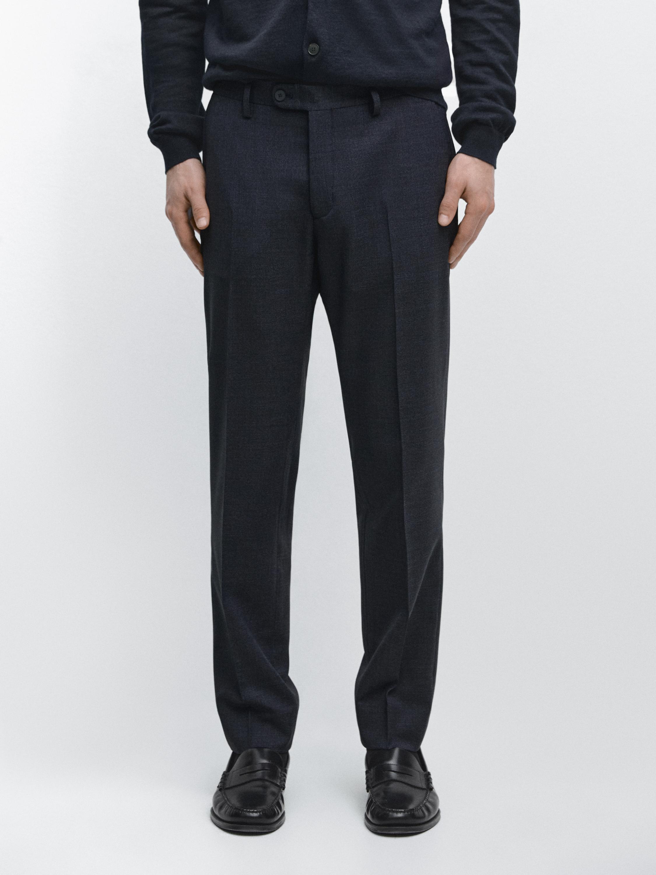 Cold wool suit trousers