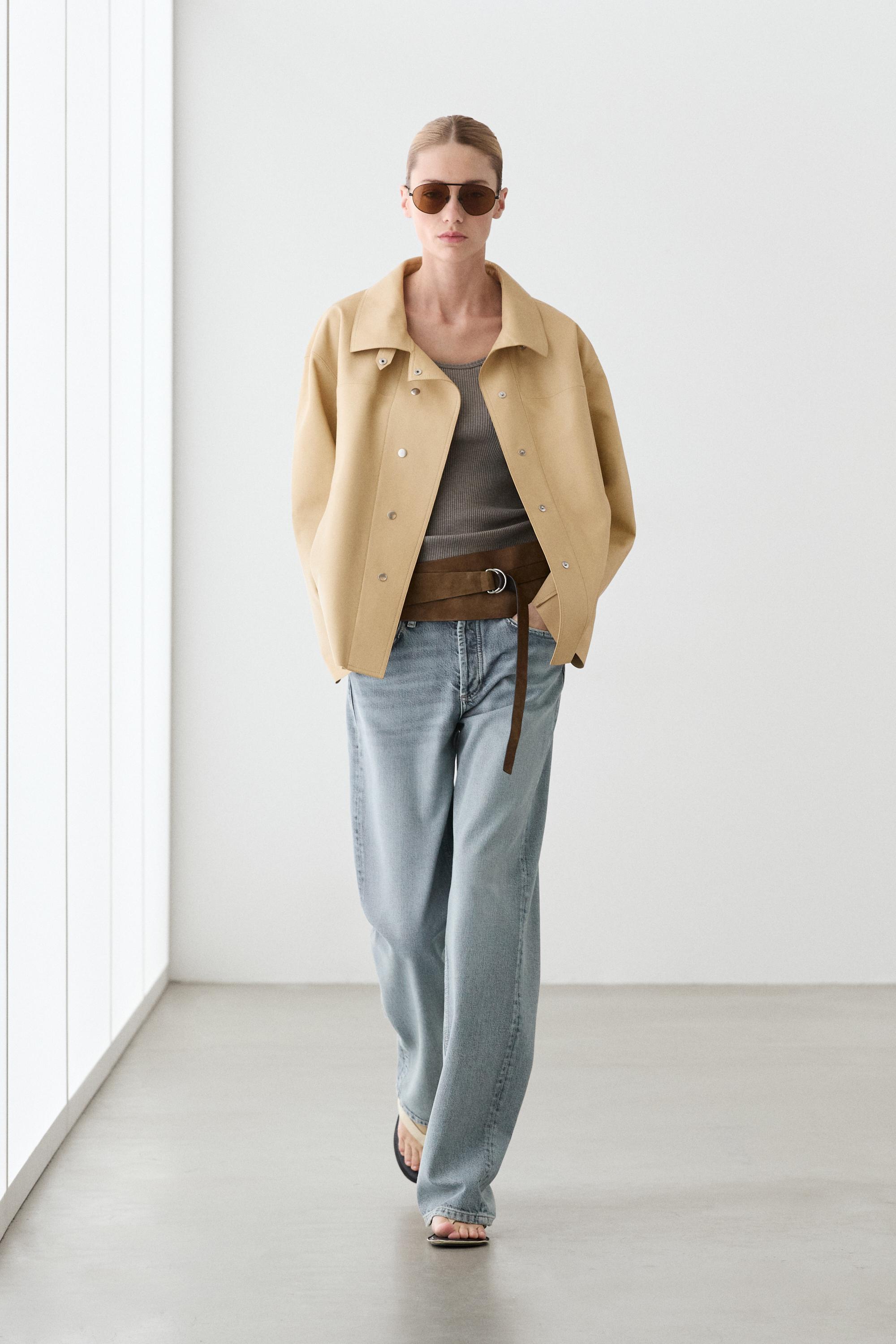 Nappa leather shirt