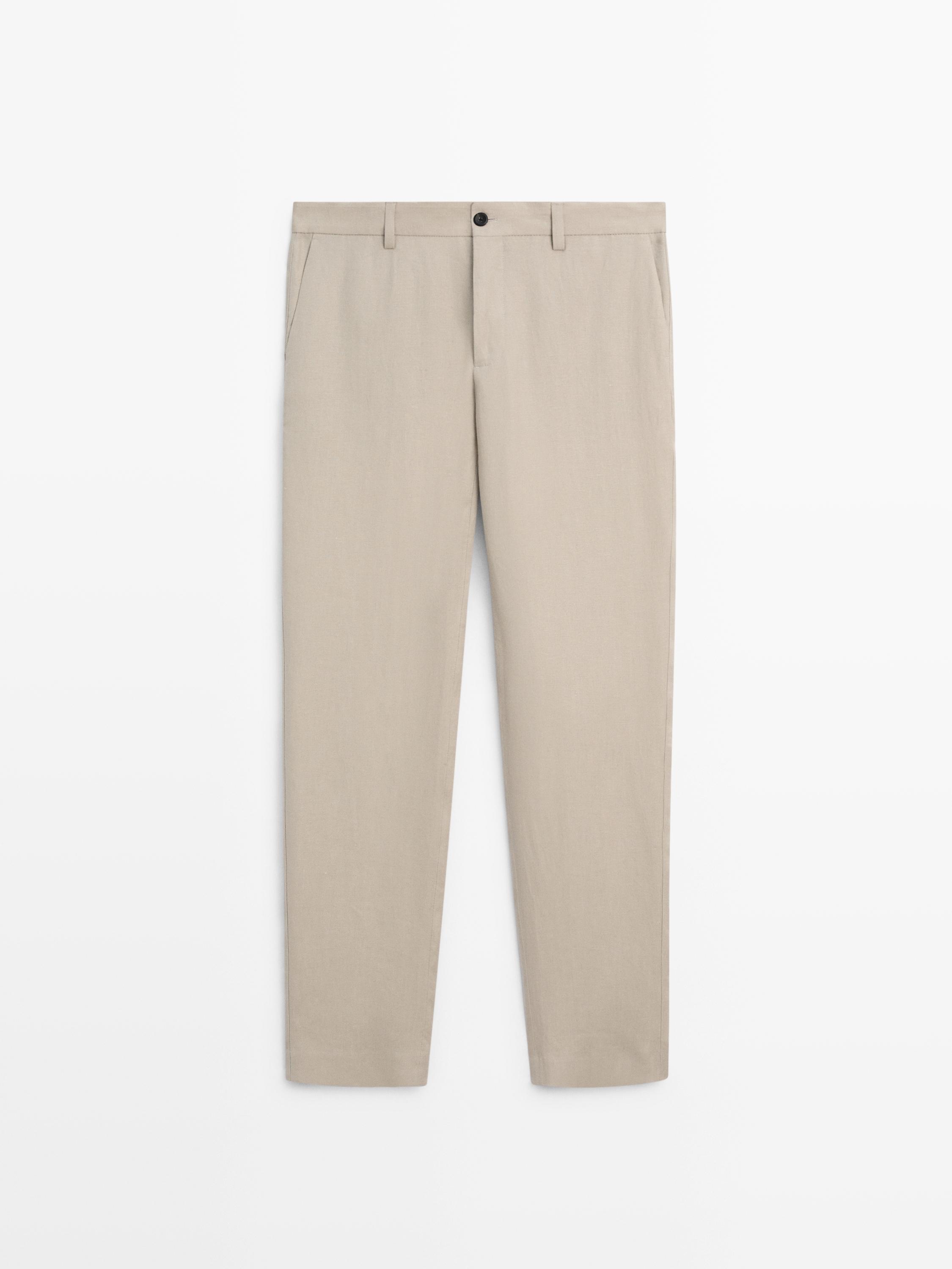 Linen suit pants