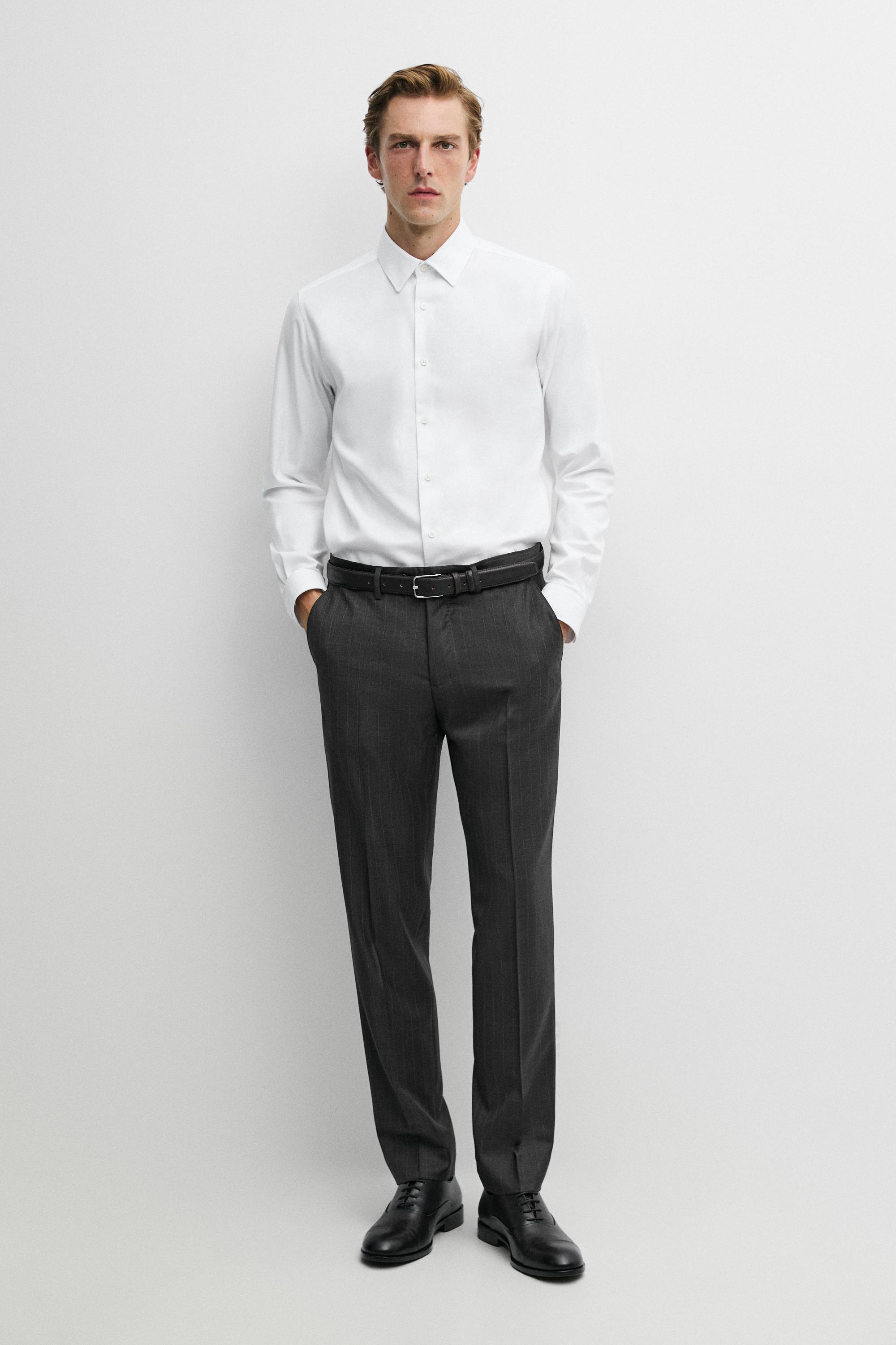 Slim fit 100% cotton Oxford shirt