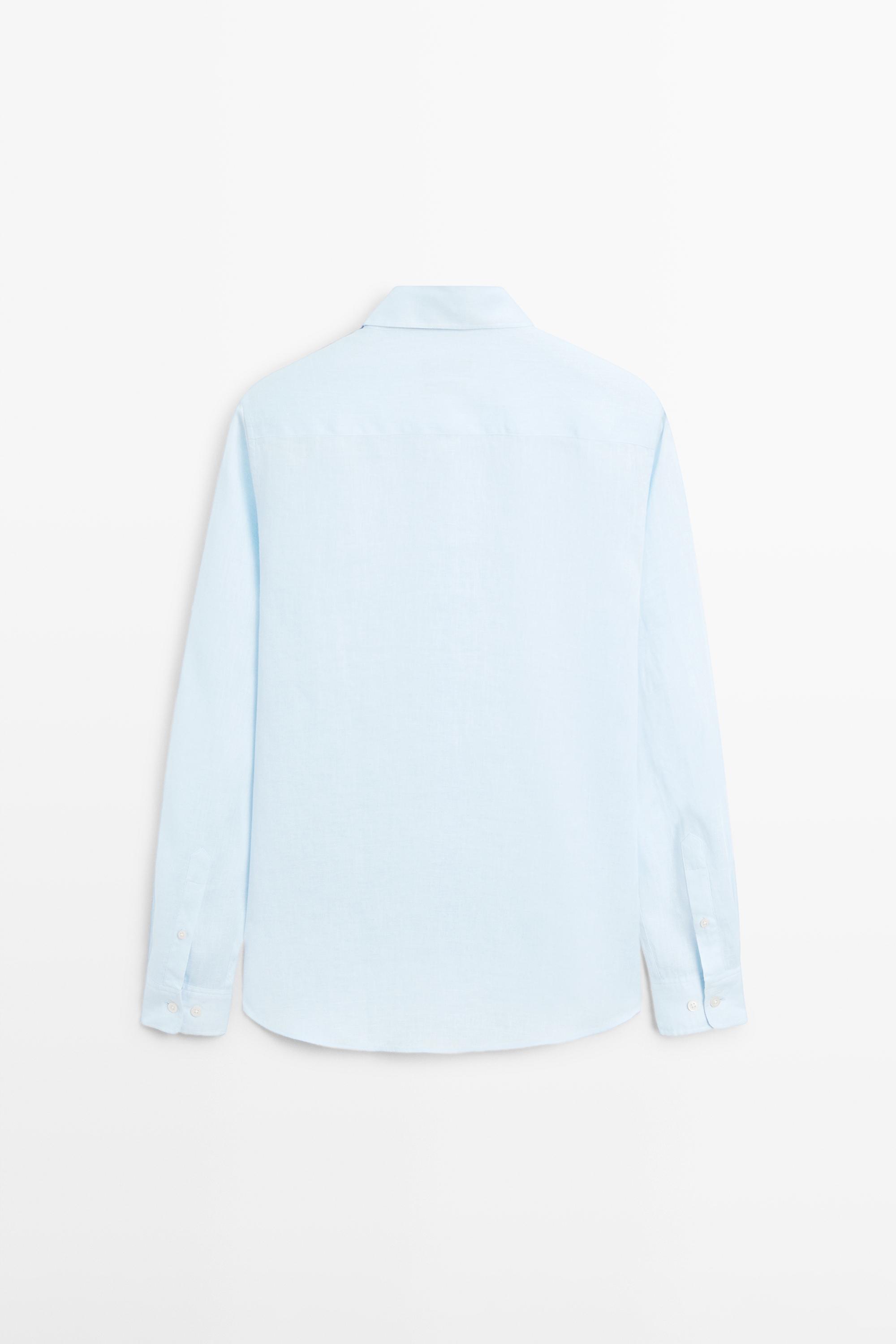 100% linen regular fit shirt