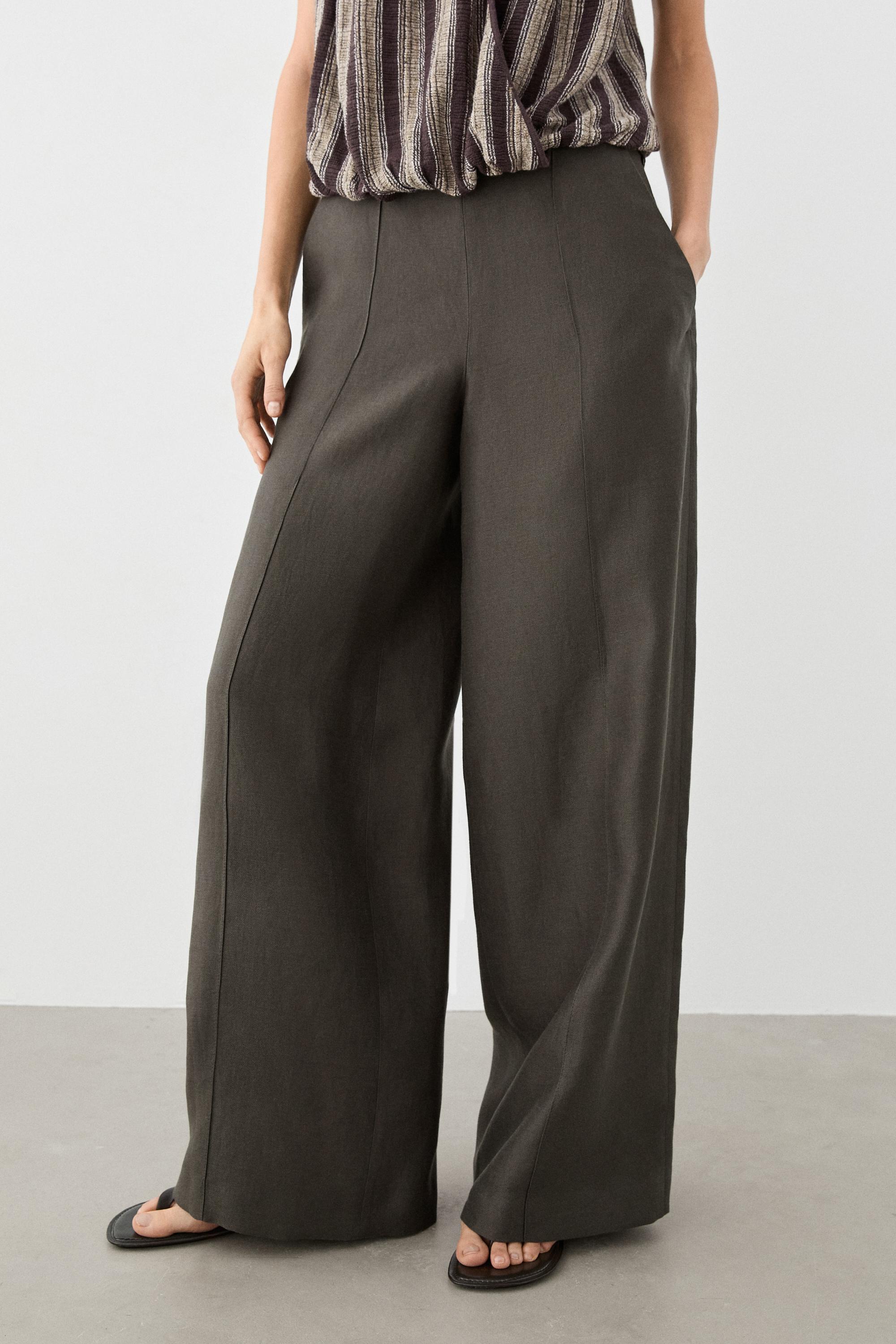 100% linen flowing pants