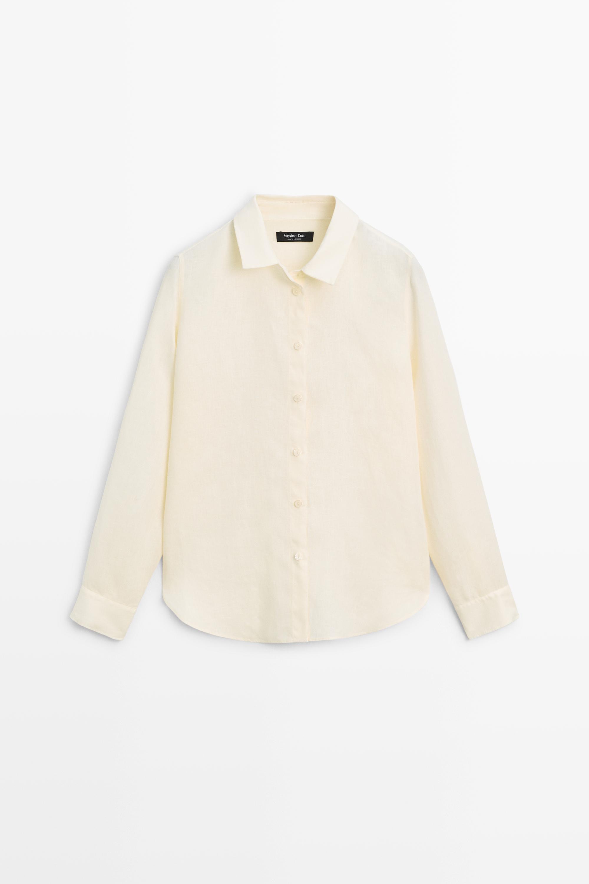 Flowing 100% linen shirt