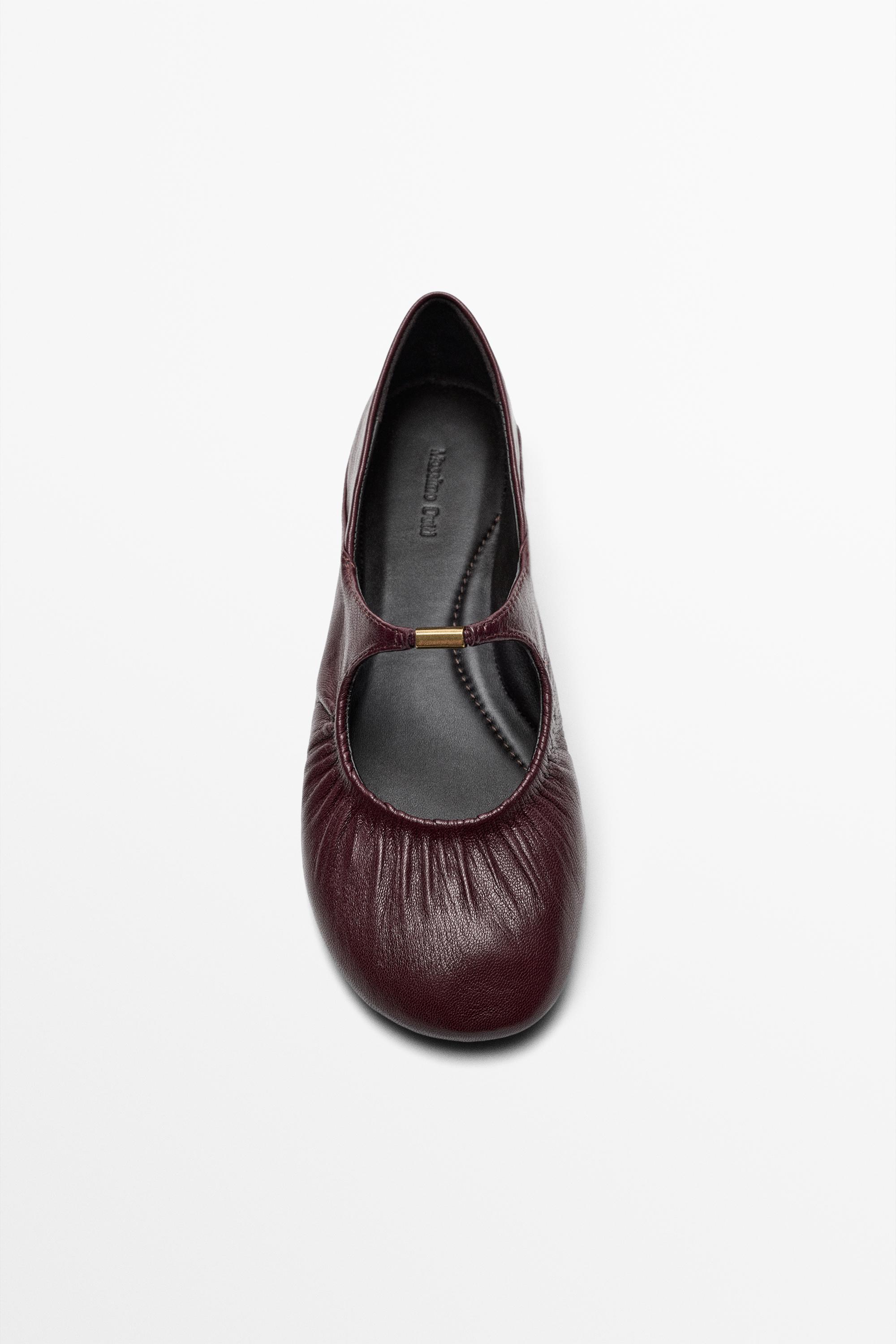 Soft leather ballet flat