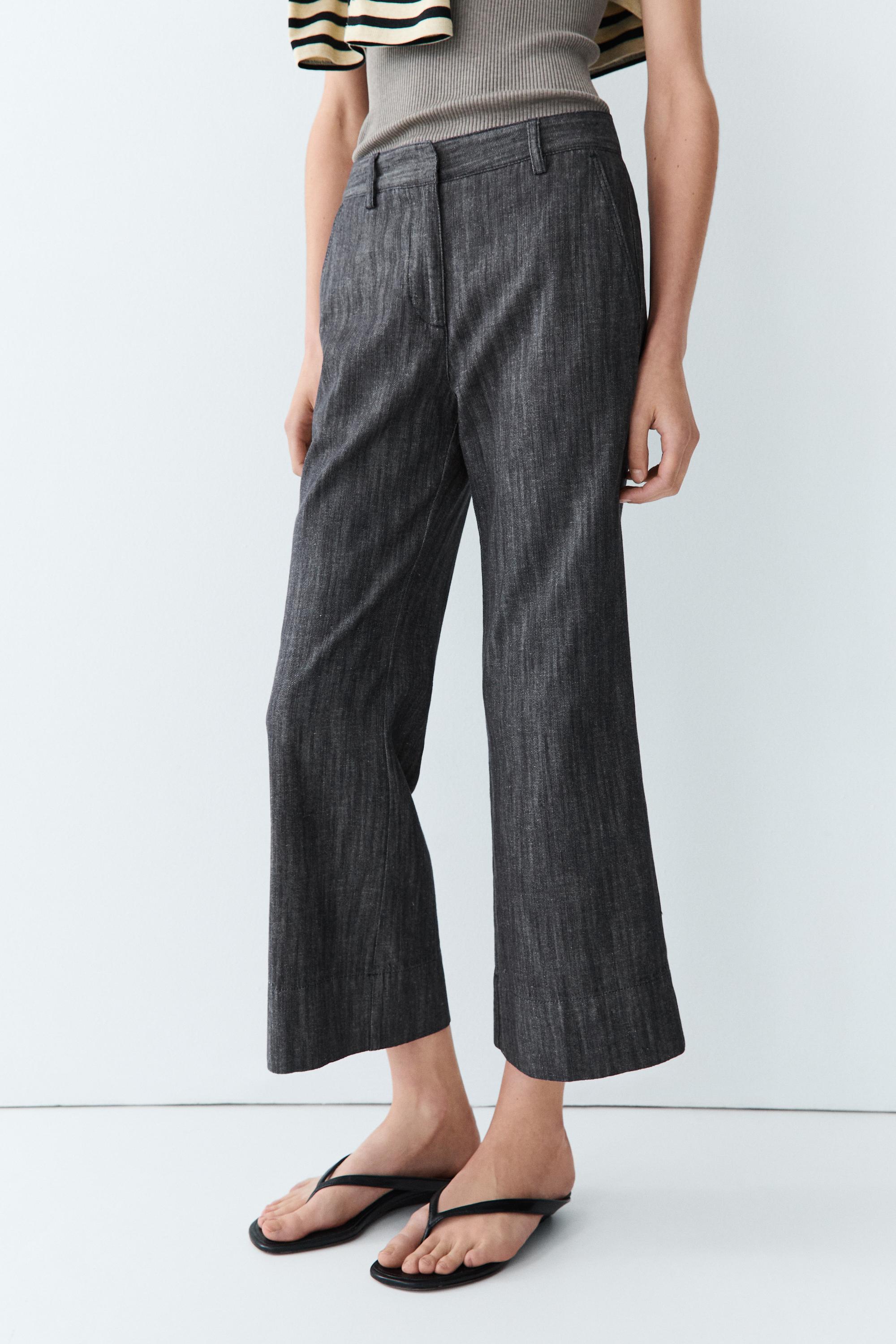 Cropped flare pants