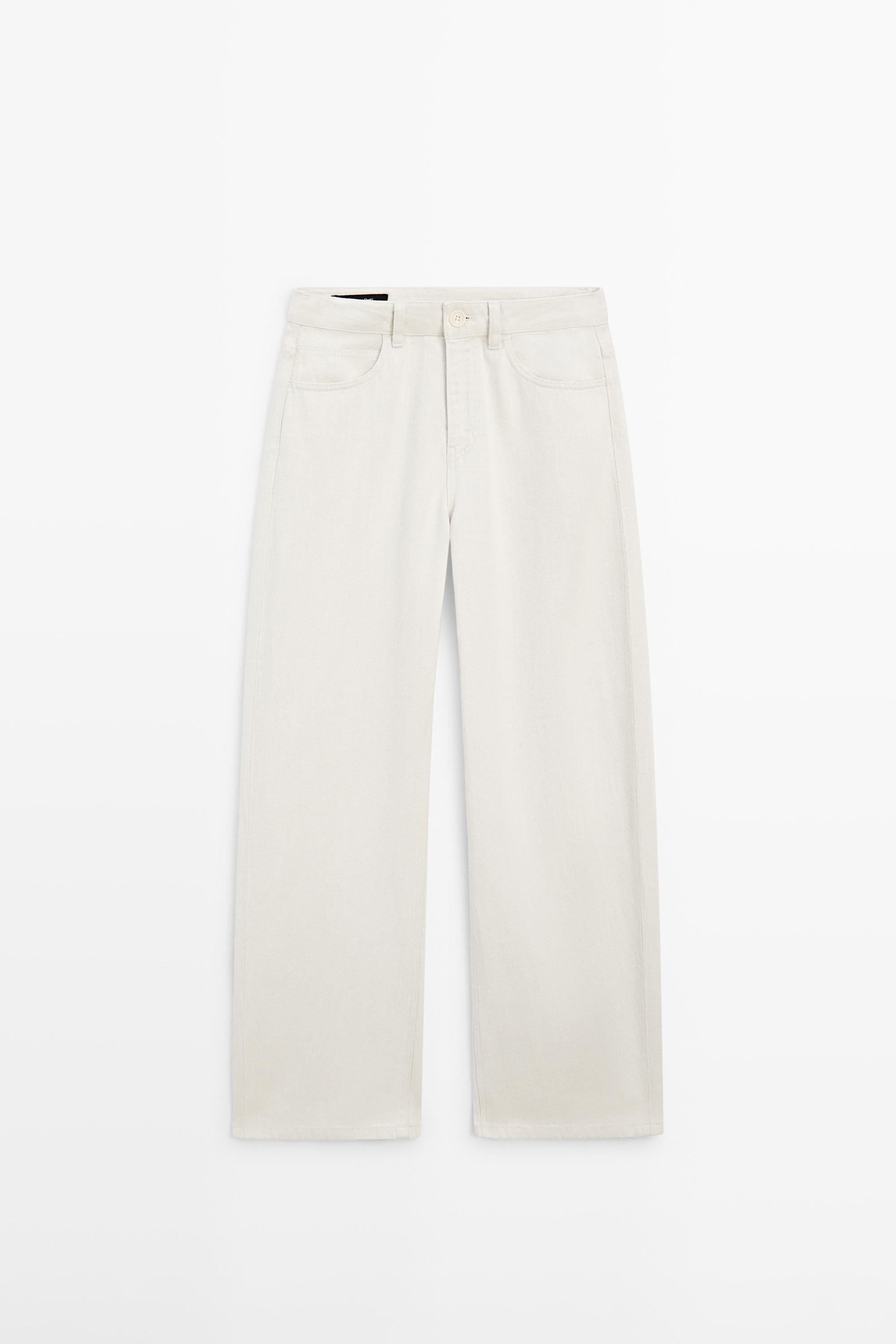 High-waist barrel fit jeans