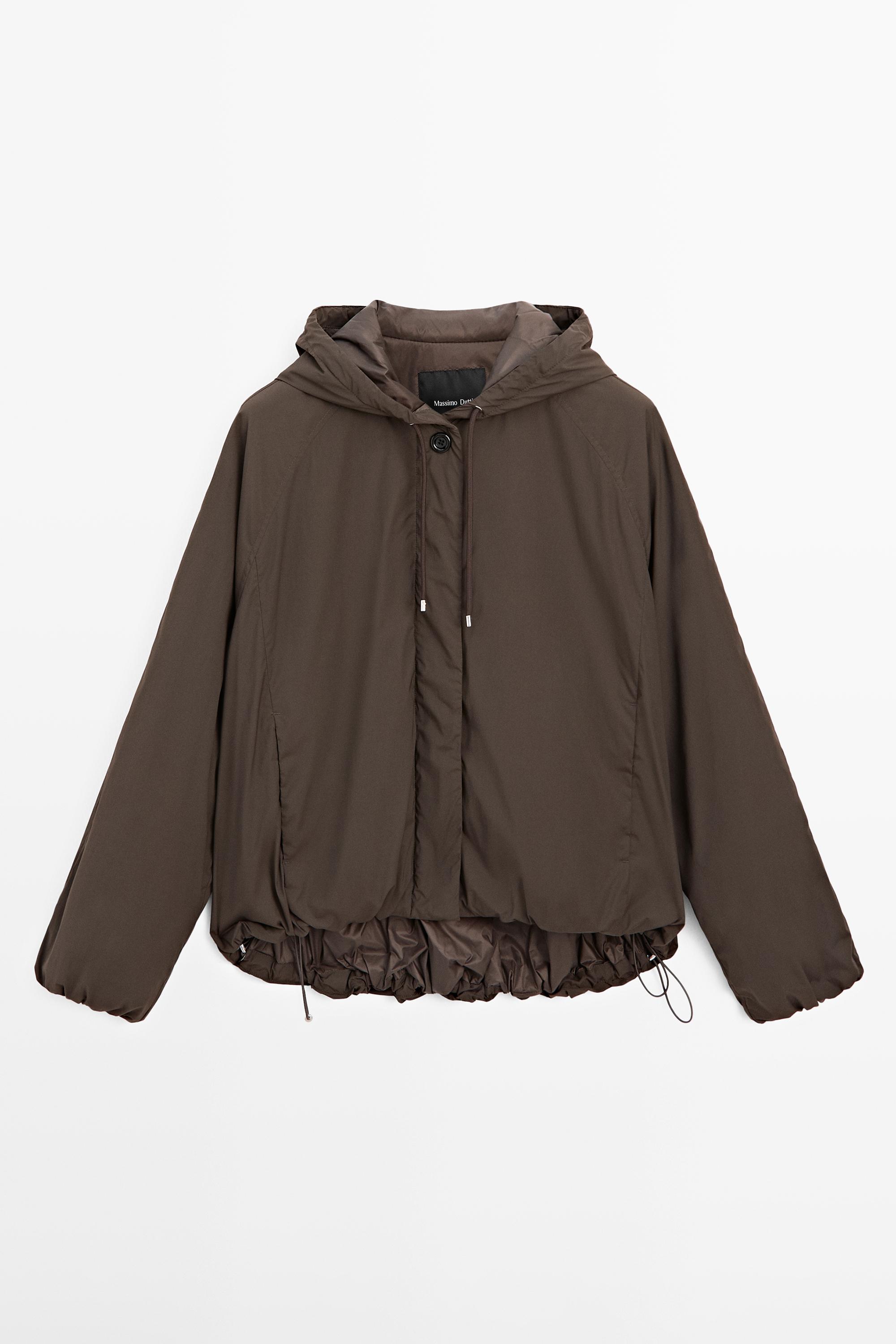 高领棉服夹克