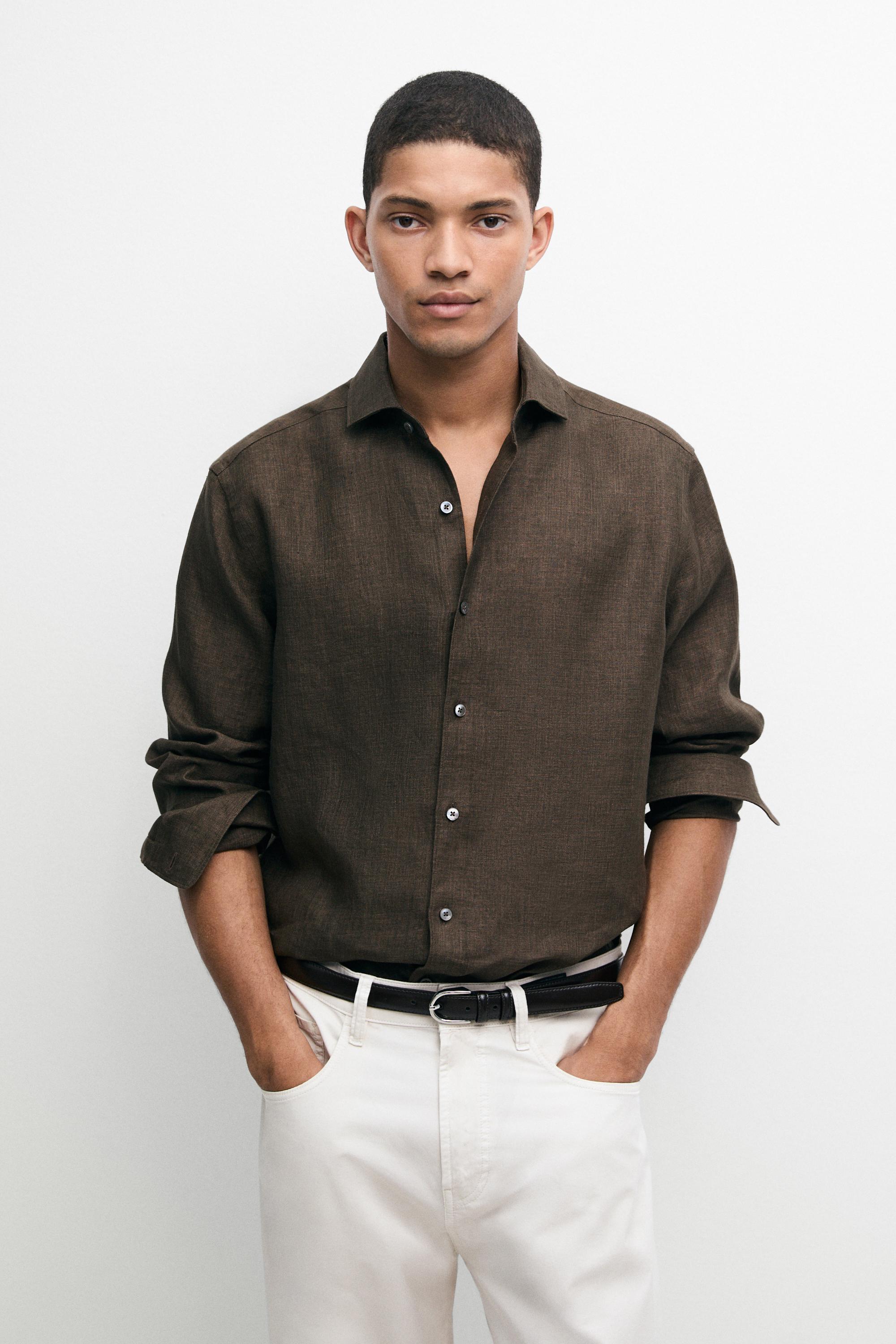 100% linen shirt