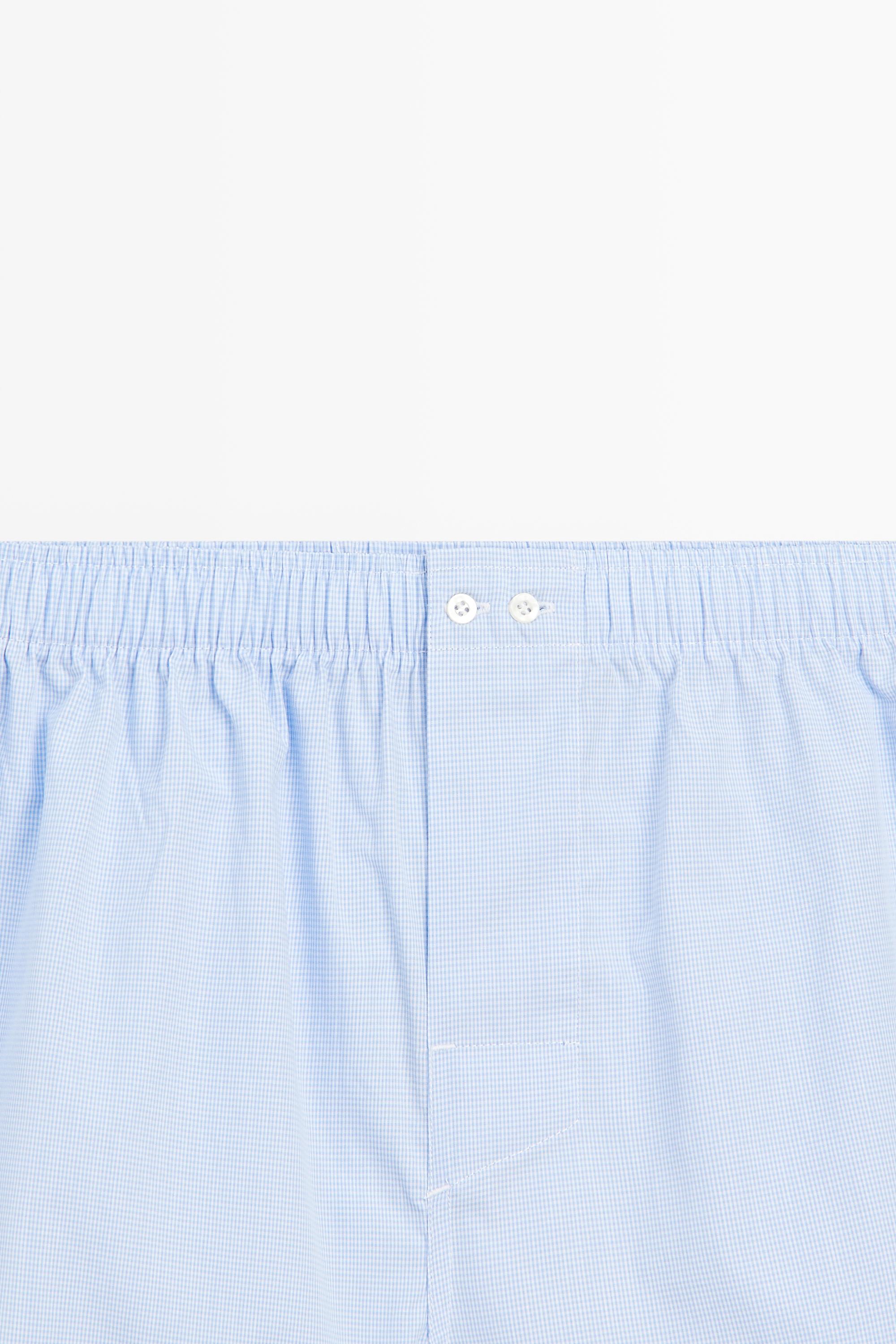 100% cotton micro-check boxers