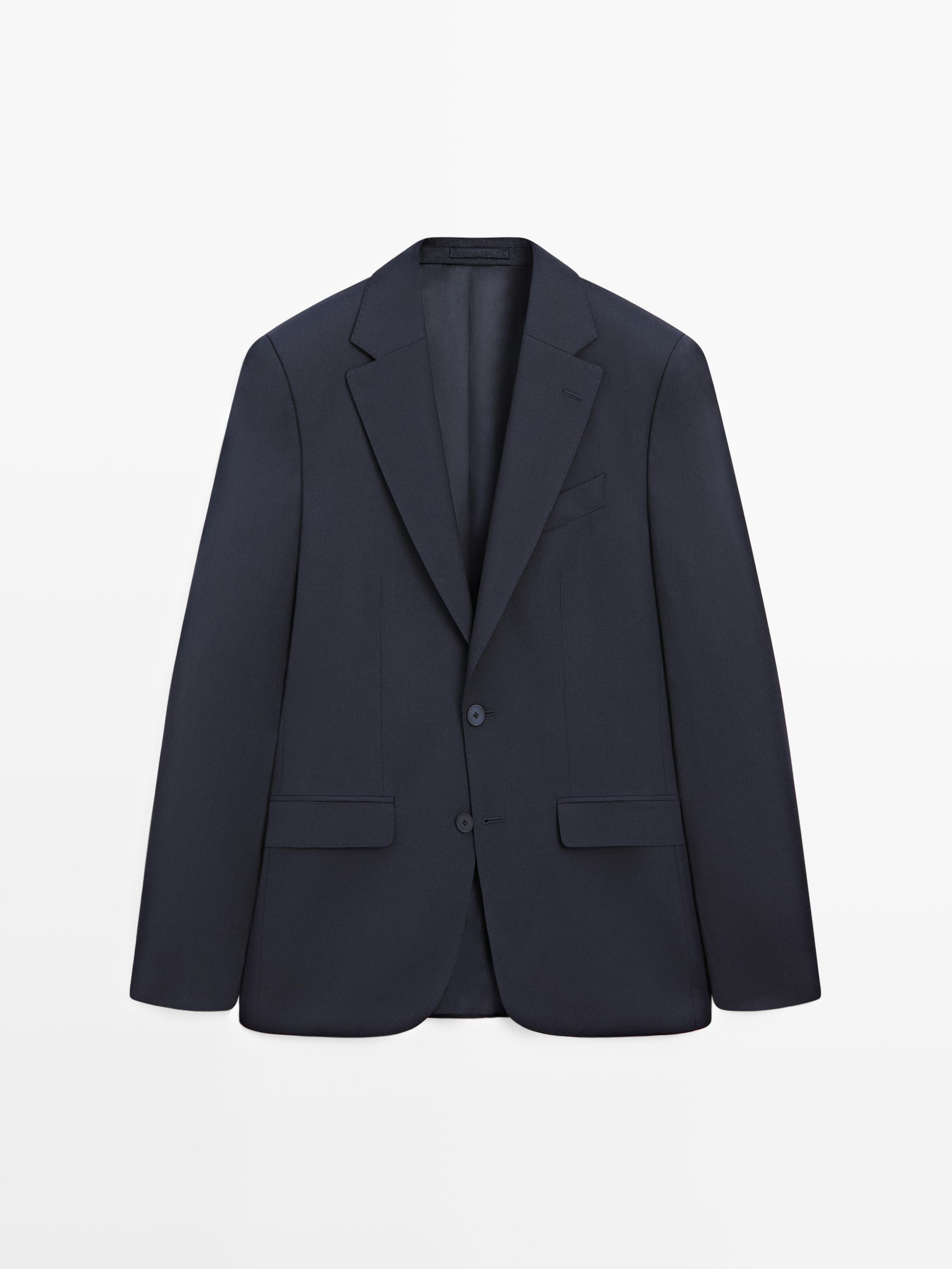 Cool wool blend suit blazer