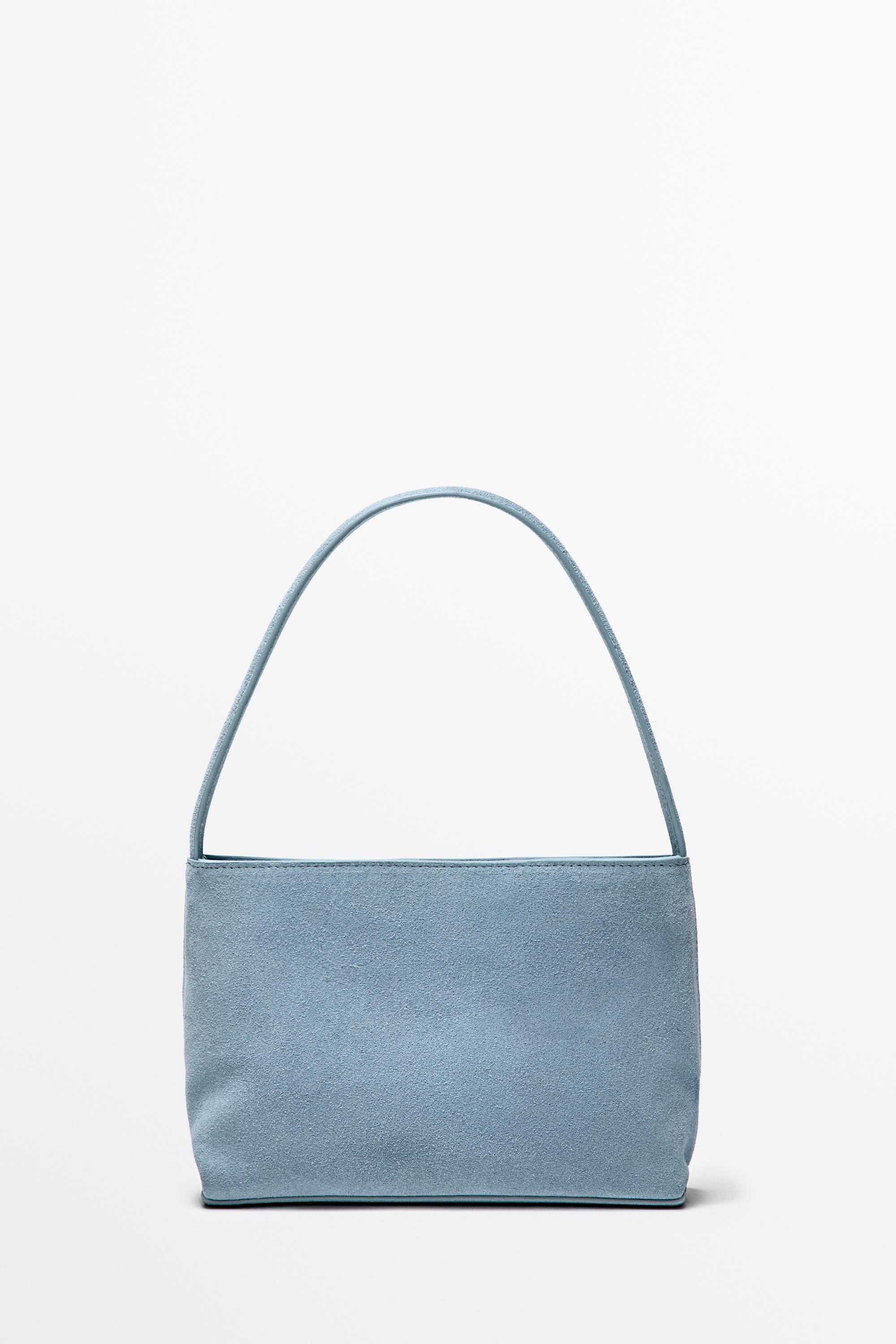 Split suede leather shoulder bag