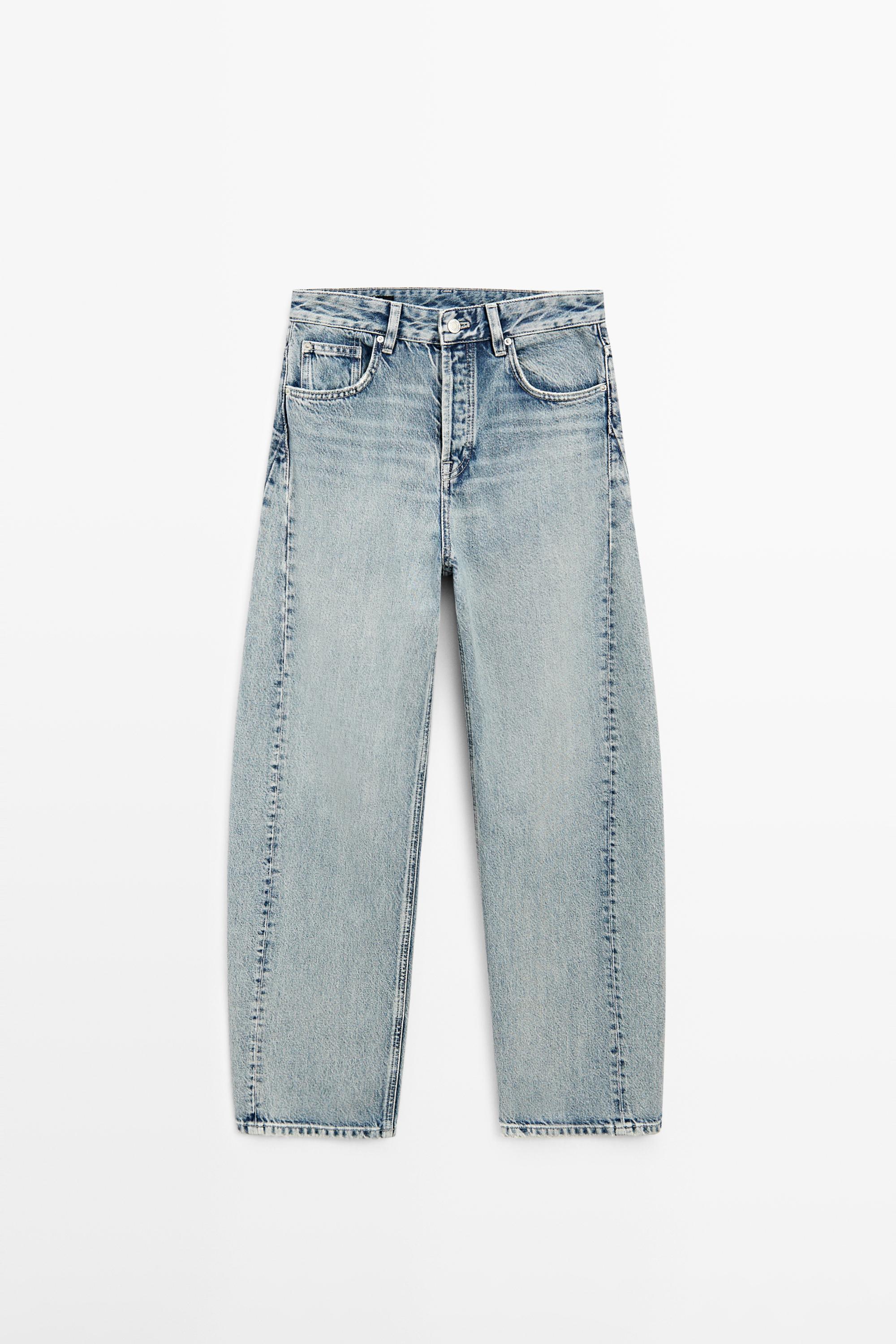 Mid-rise balloon fit jeans