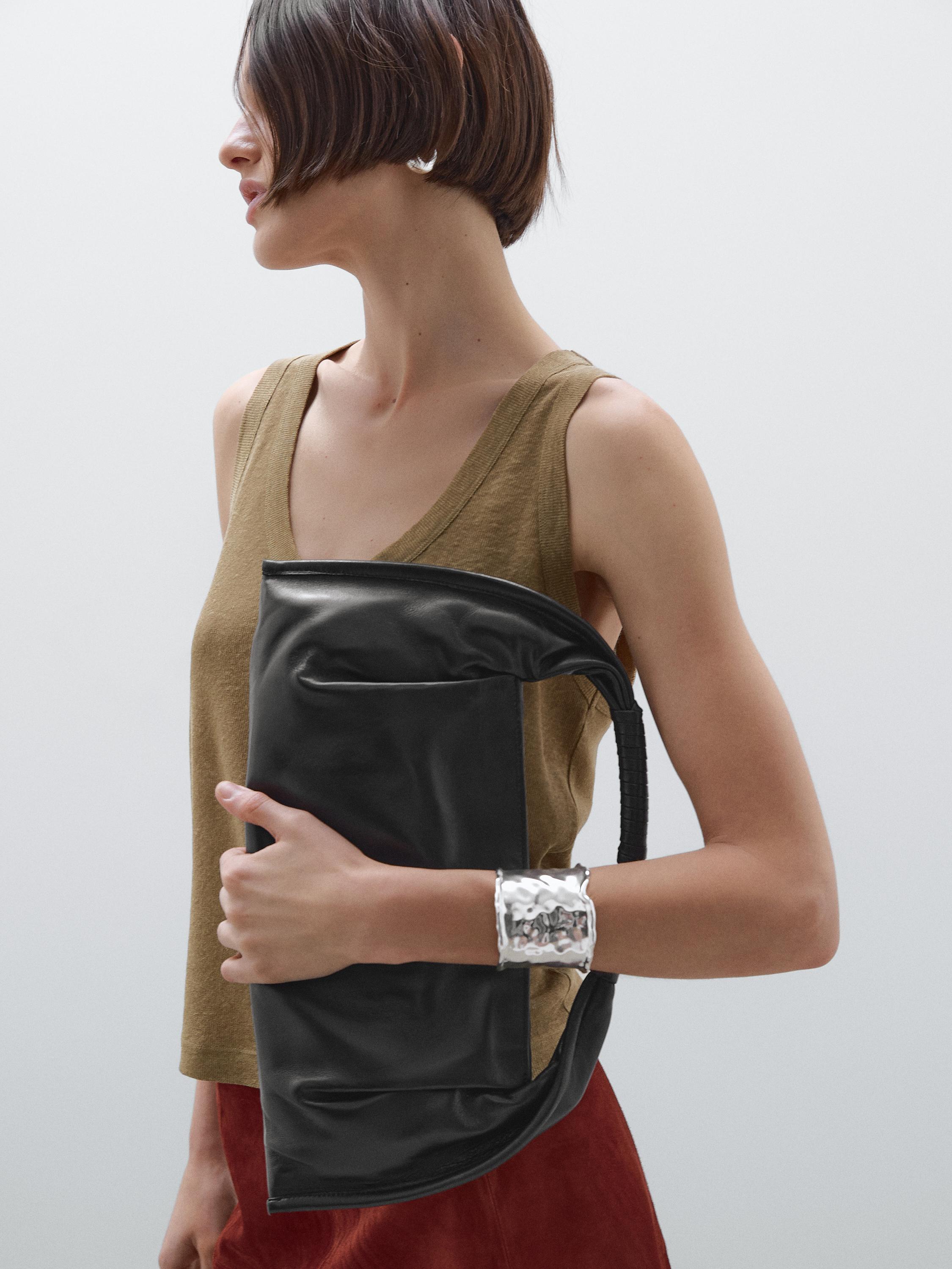 Nappa leather handbag