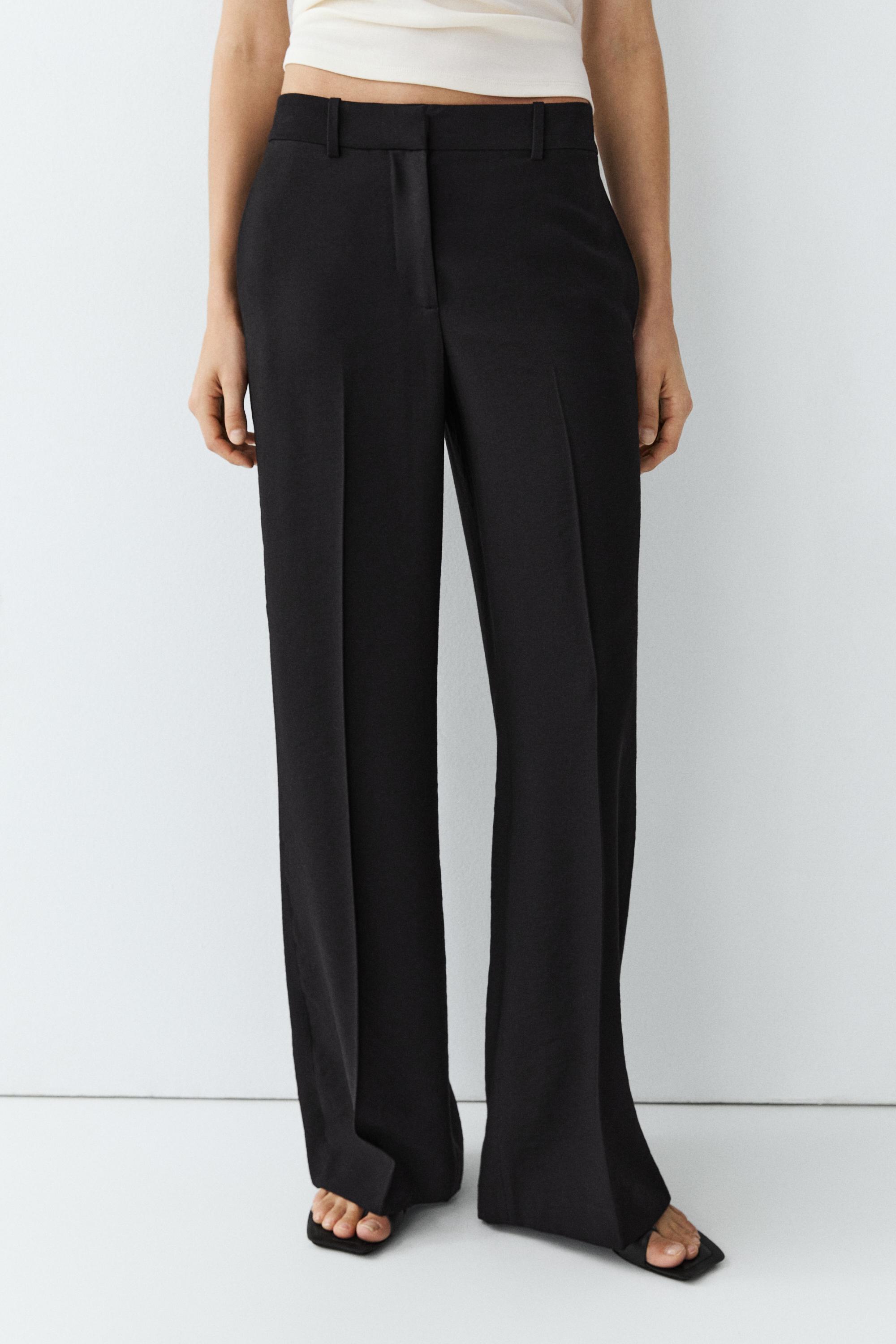 Flowing straight-leg pants