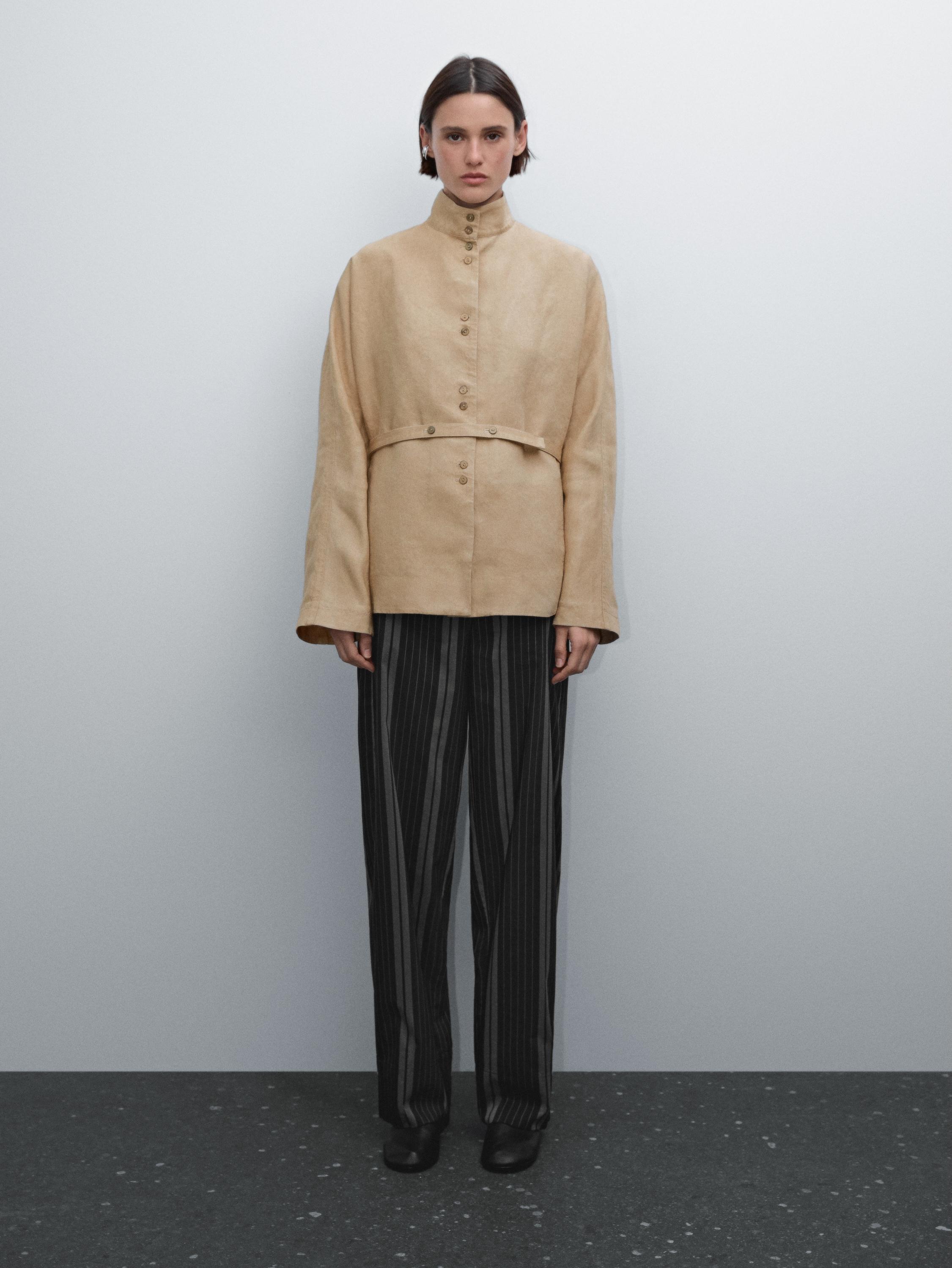 Flowing 100% linen kimono