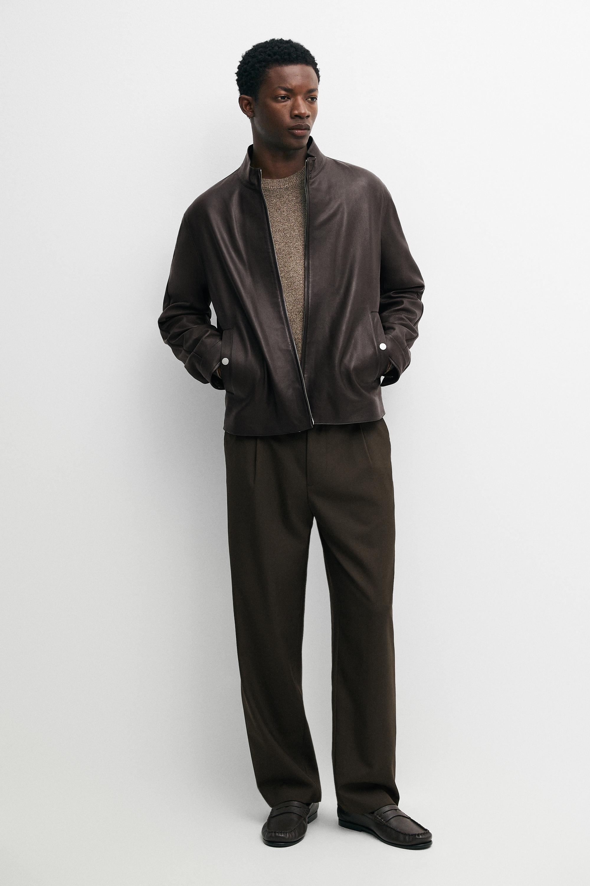 Nappa leather jacket
