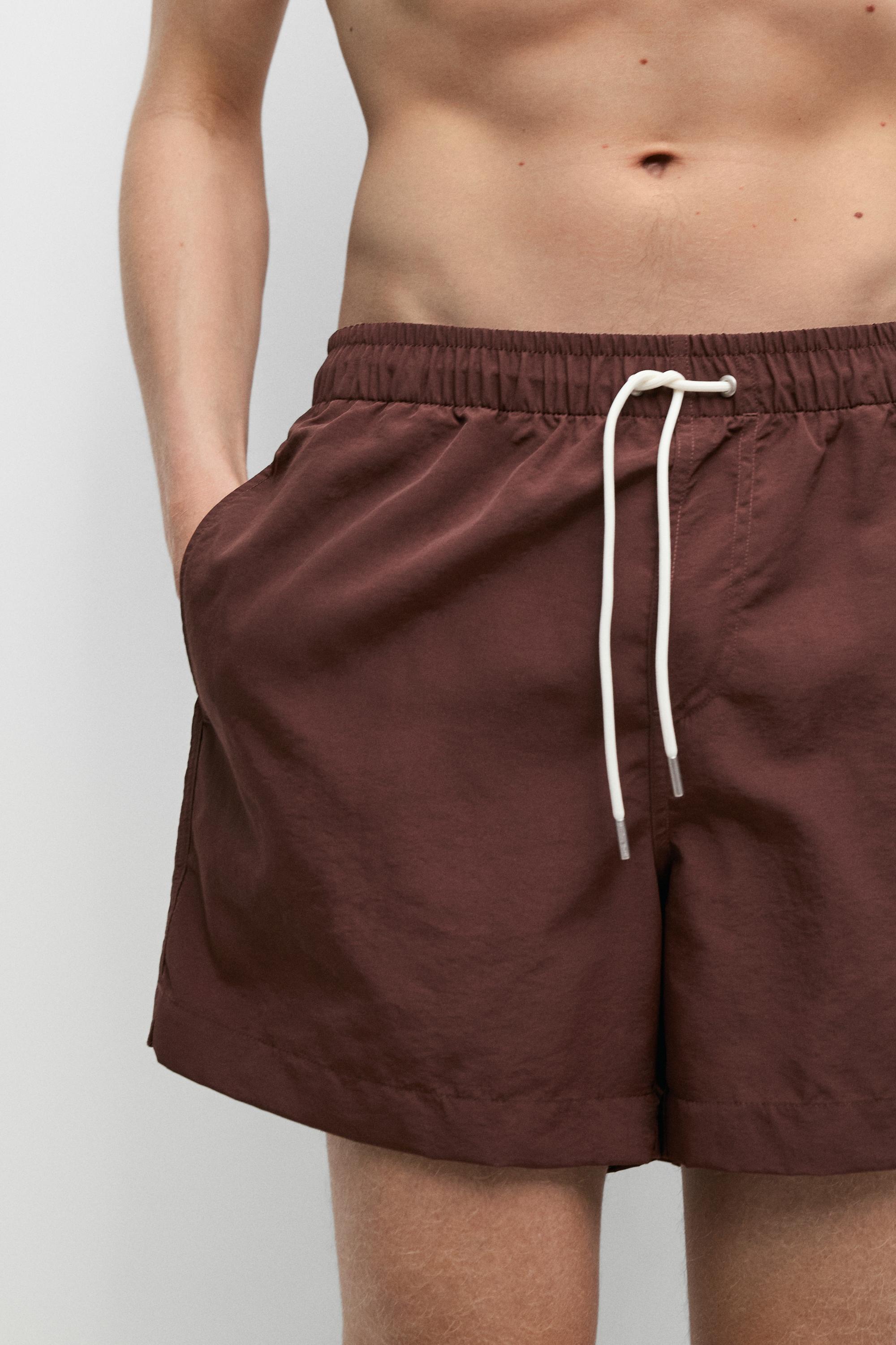 Plain swim trunks
