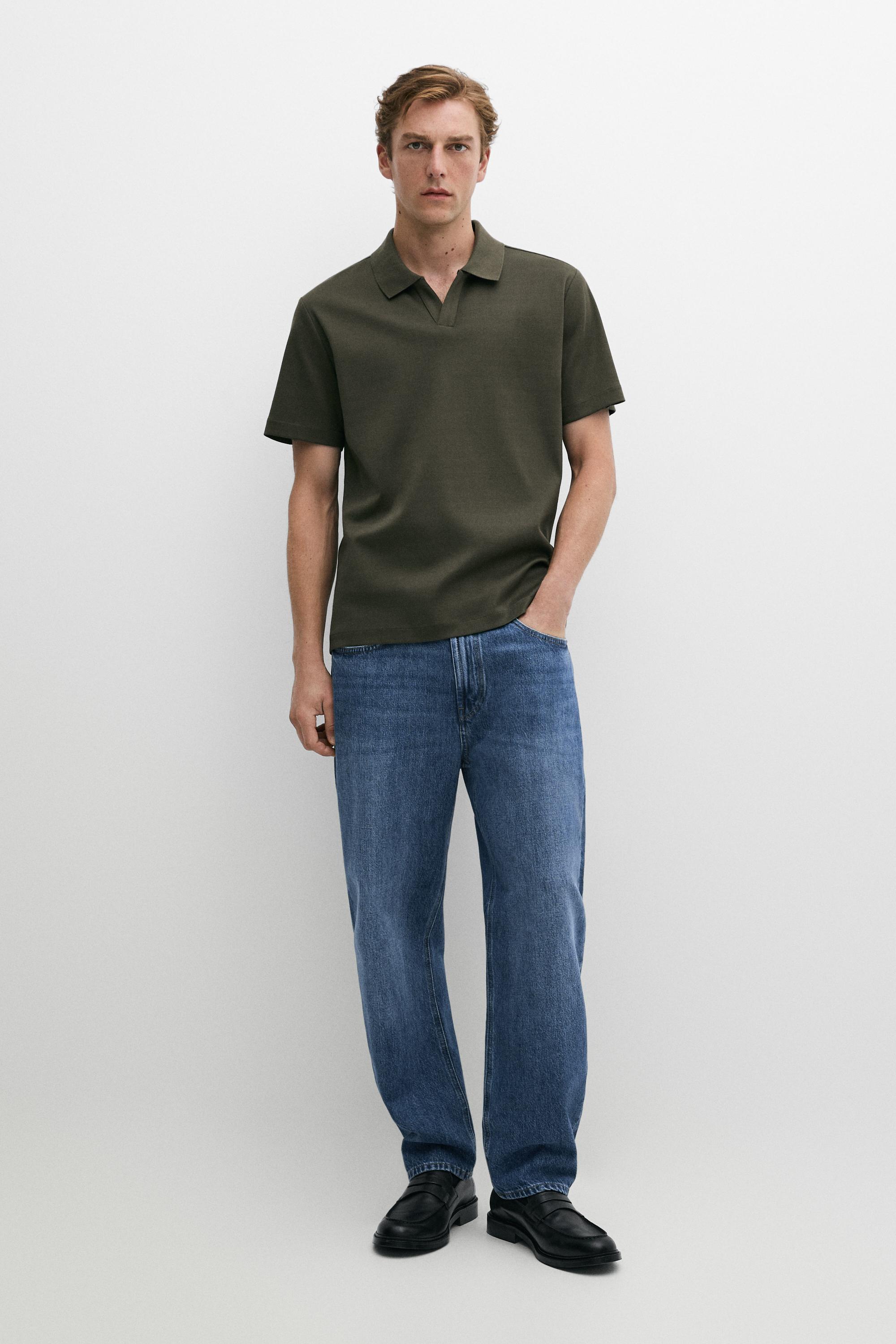 V 领短袖 Polo 衫