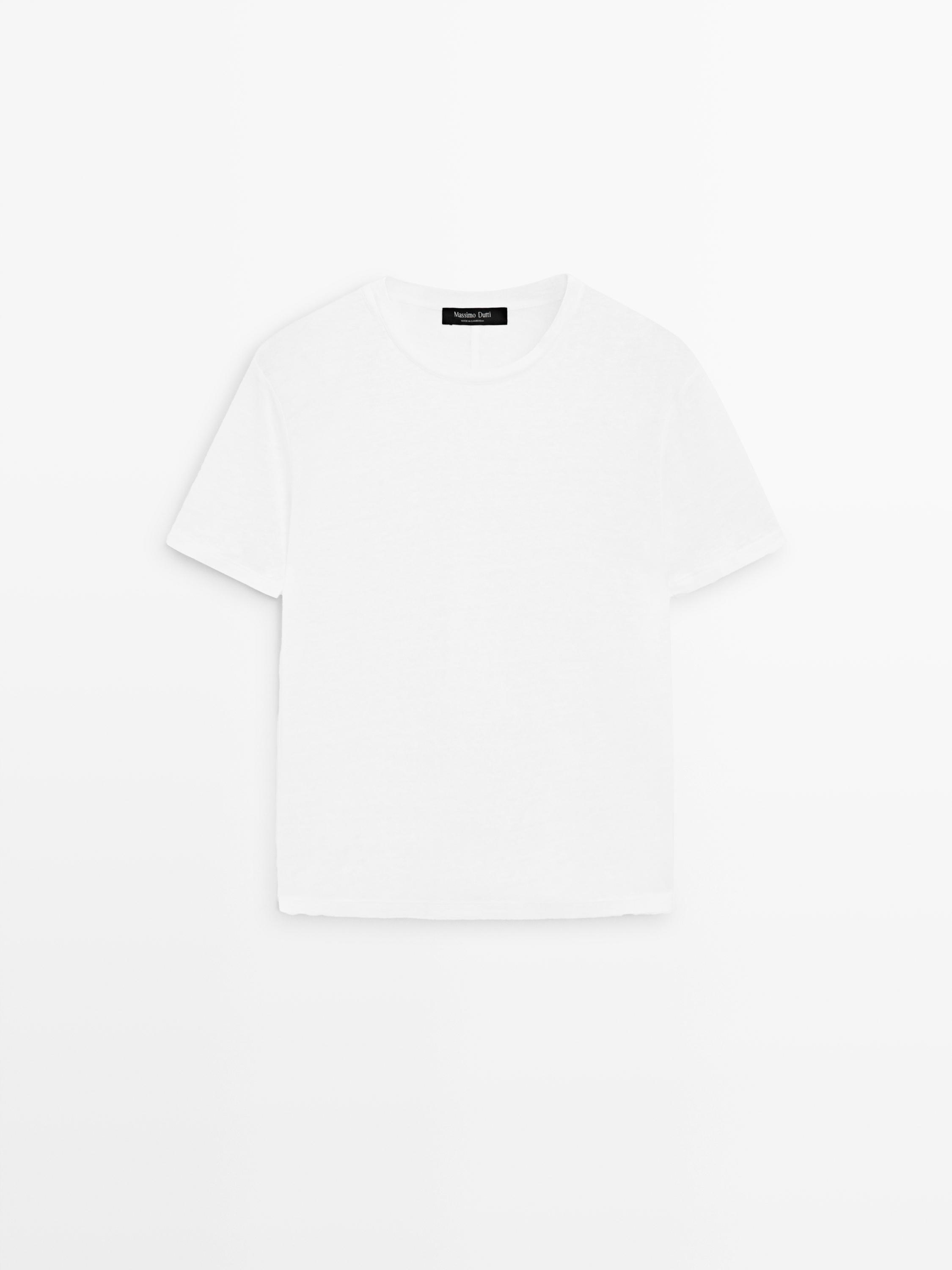 100% linen short sleeve T-shirt