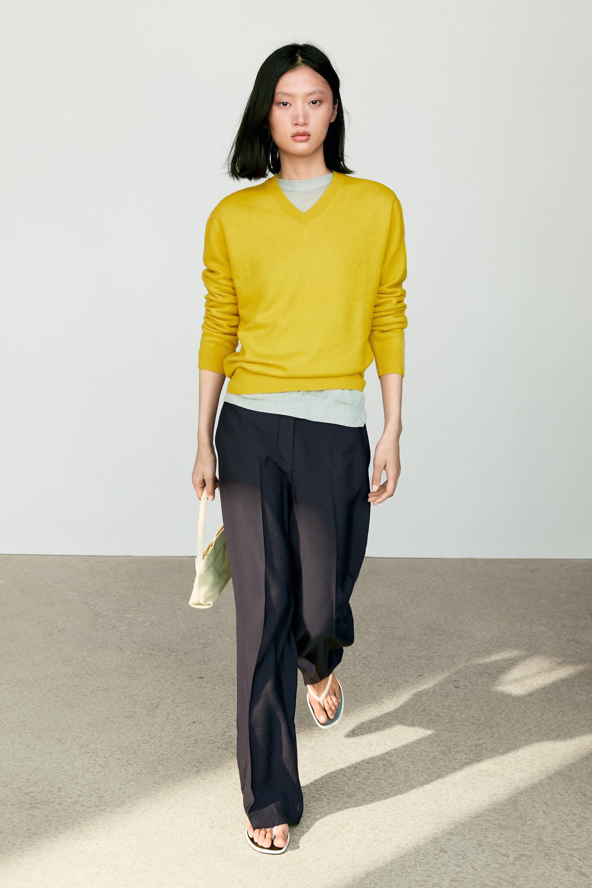 100% cashmere knit sweater