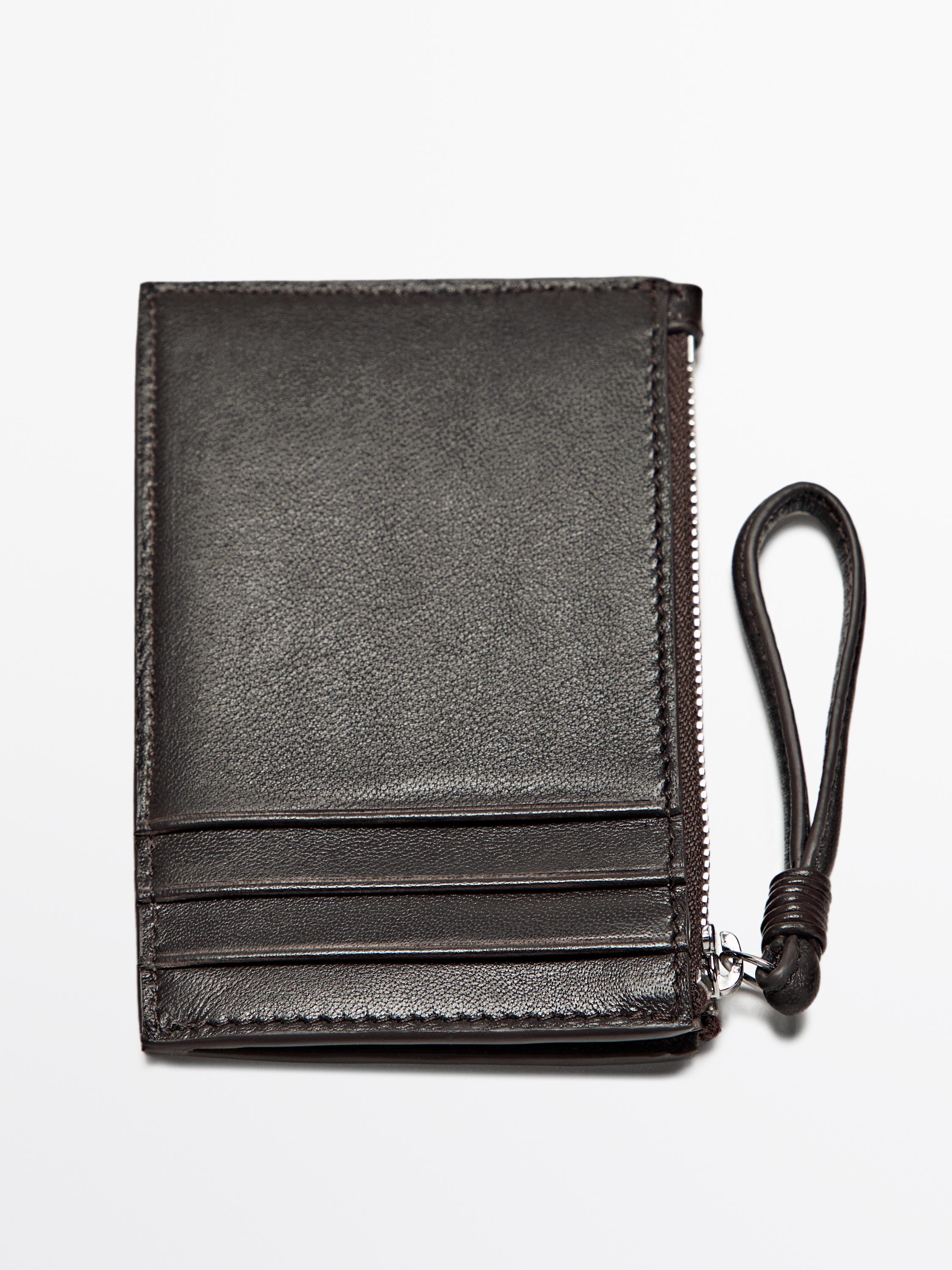 Small nappa leather wallet
