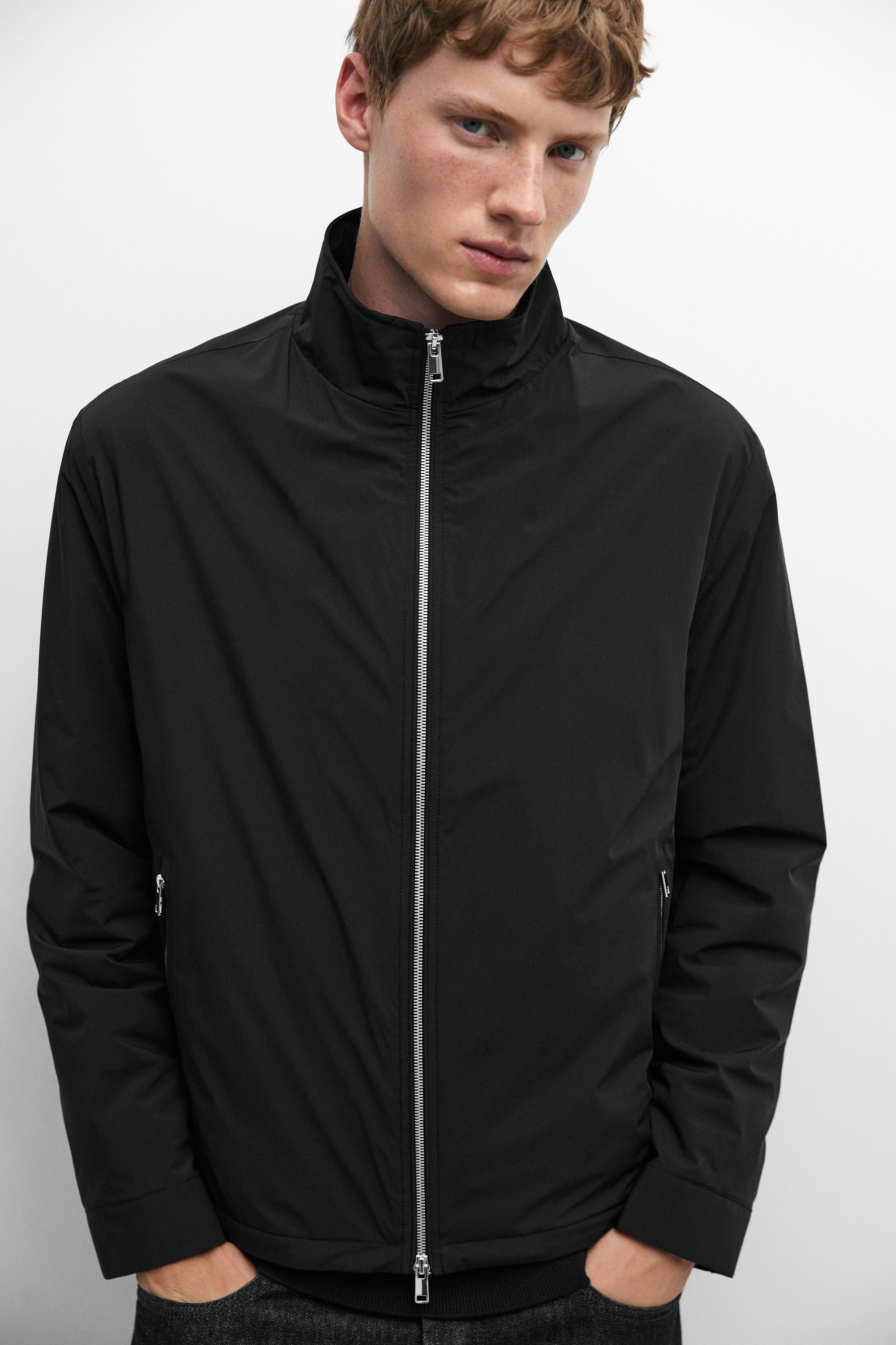 Technical jacket with pocket detail