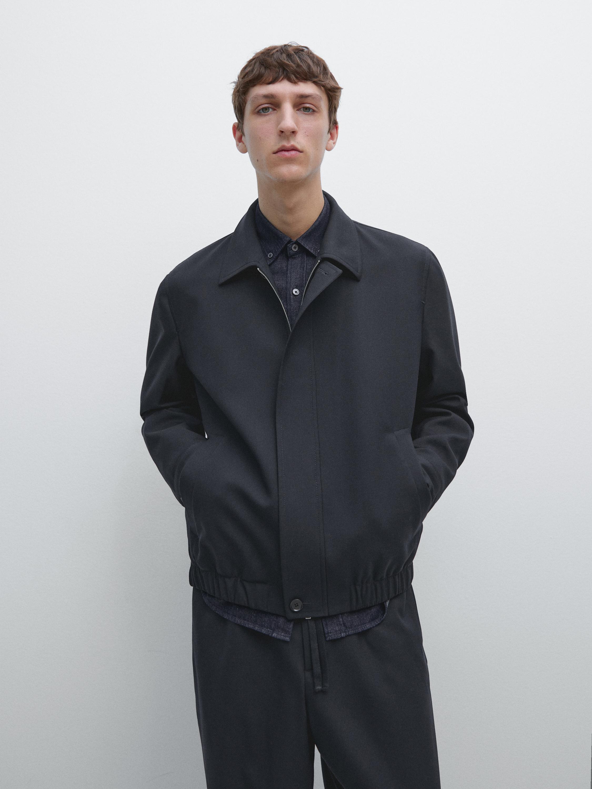 Cold wool total look jacket