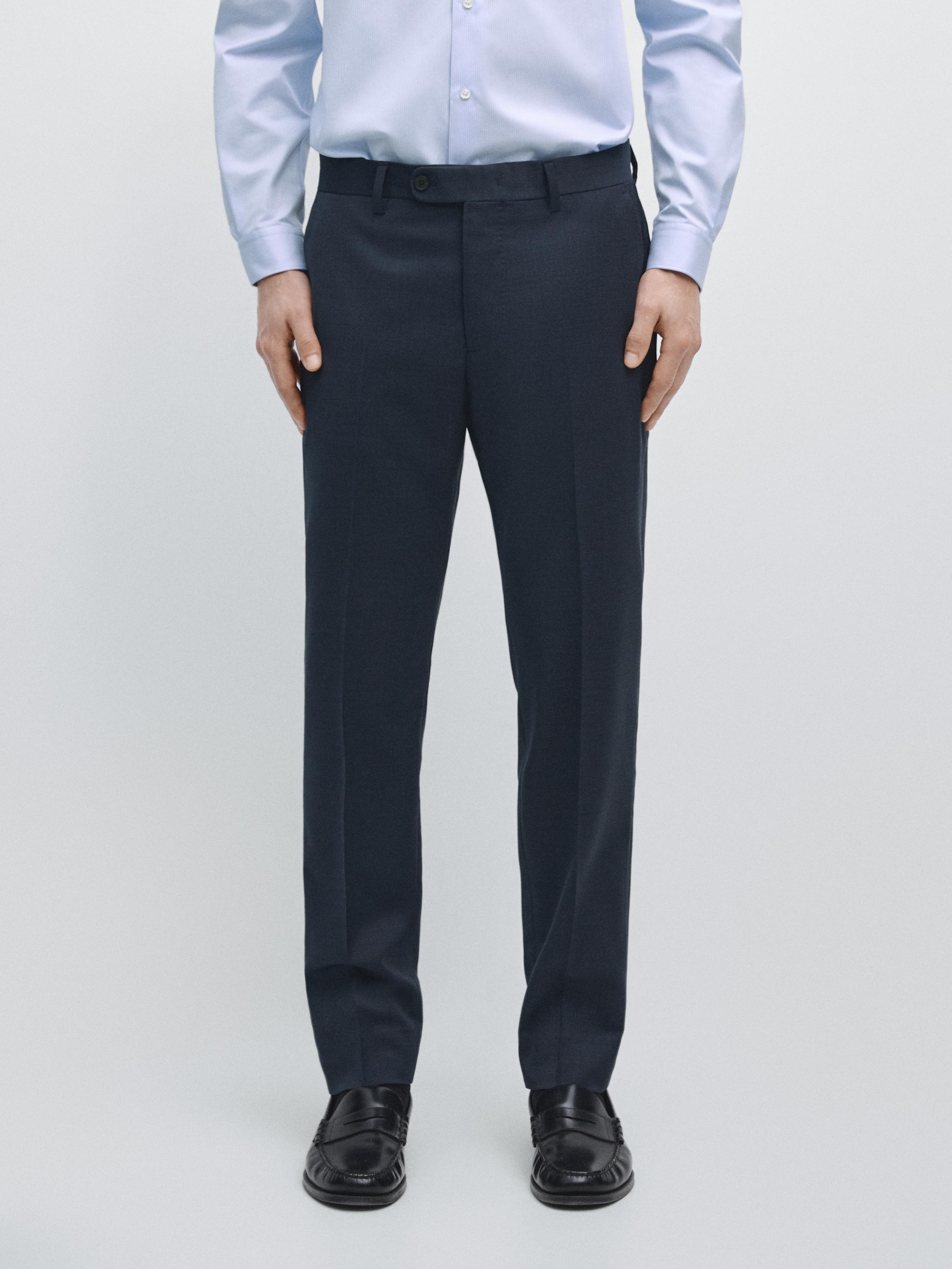 Cold wool suit trousers
