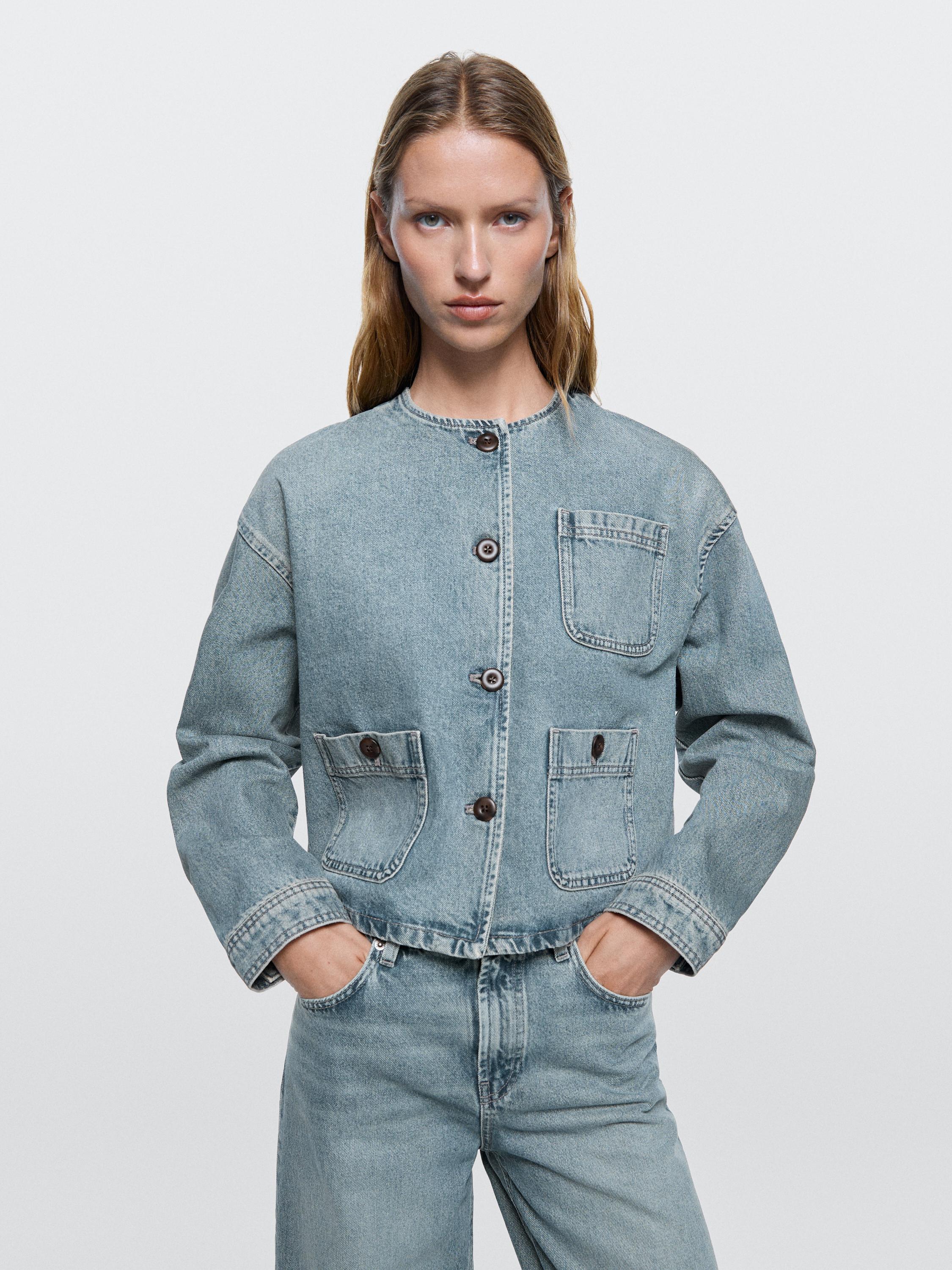 Short denim jacket