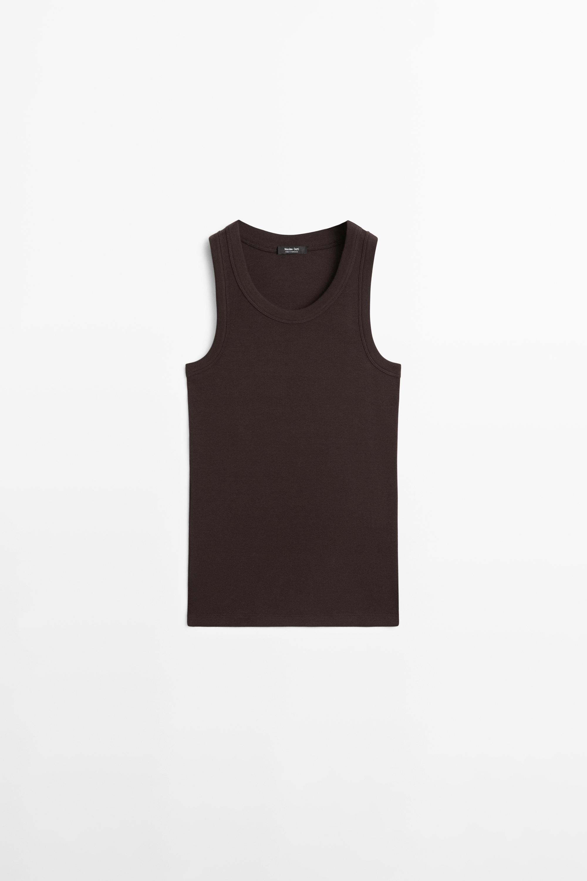 Cotton blend halter top