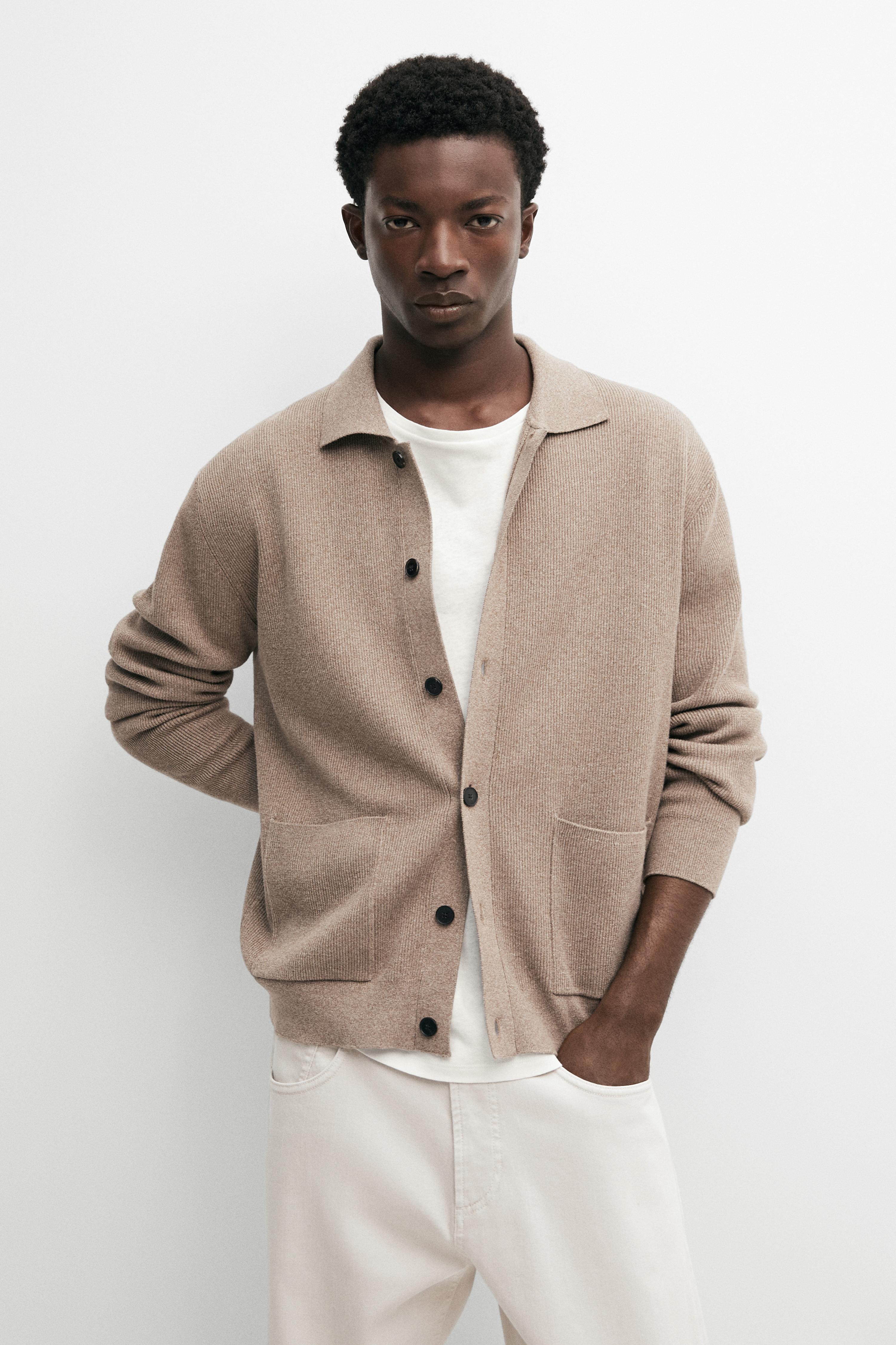 Cotton knit cardigan