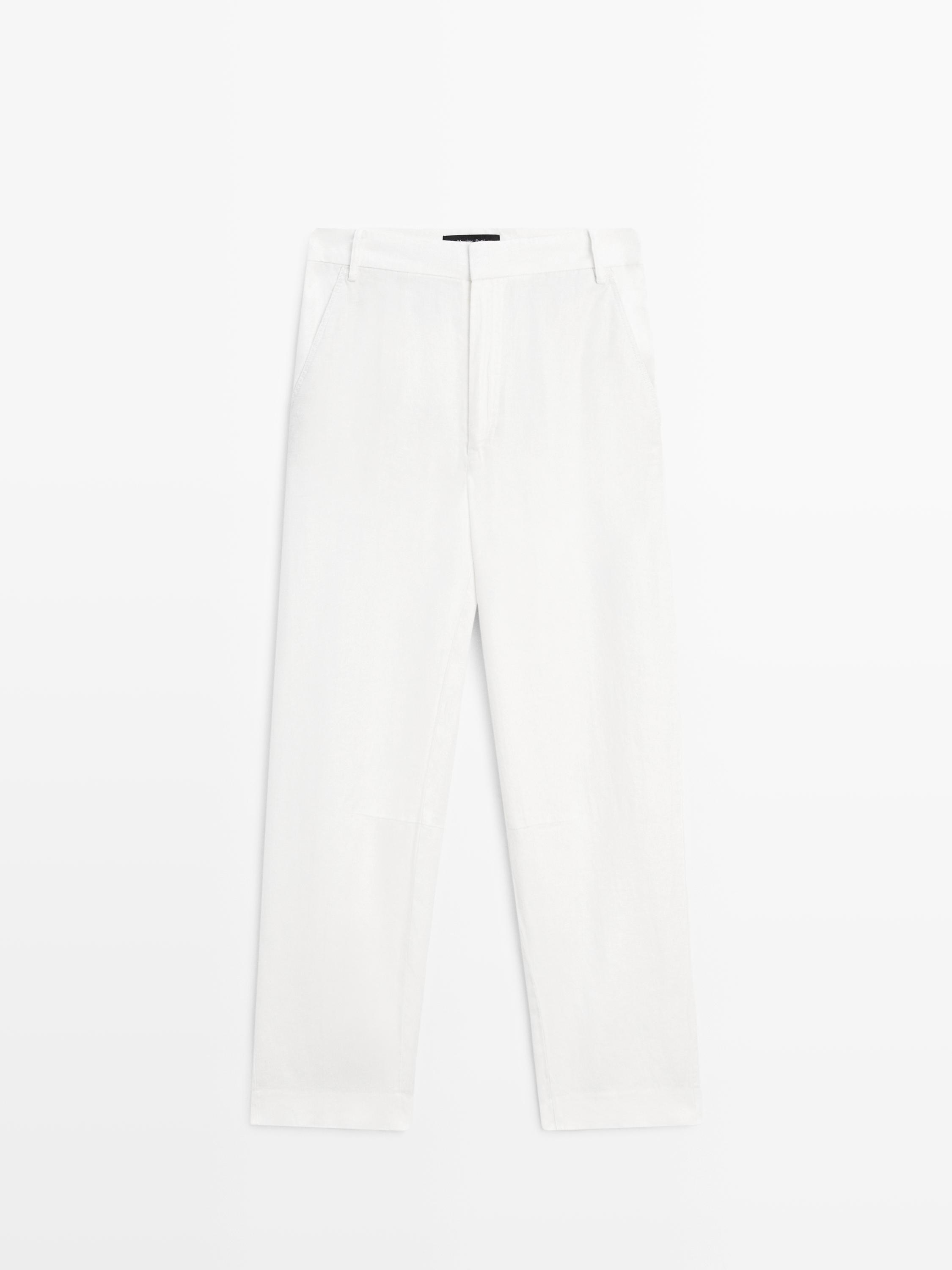 Flowing 100% linen trousers