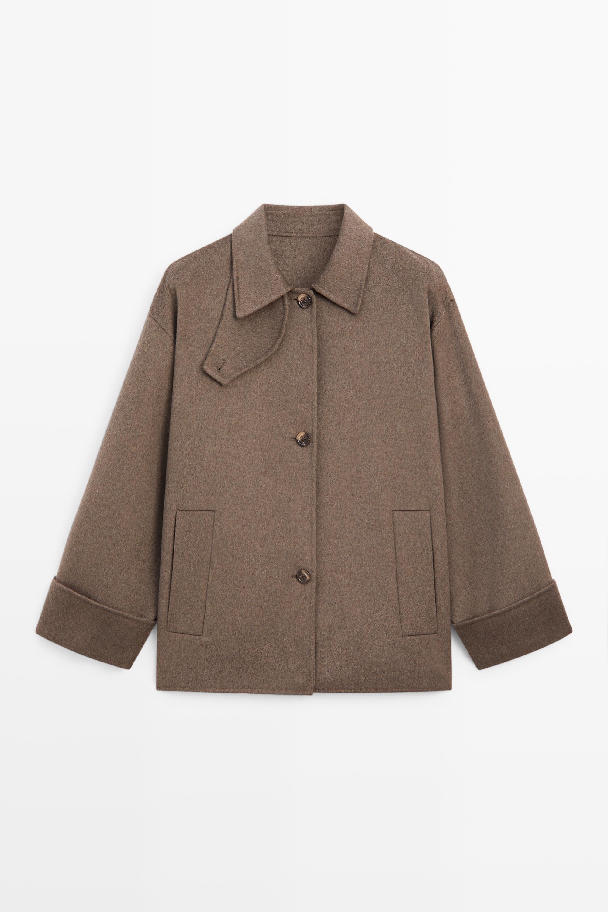 Wool-blend trench coat