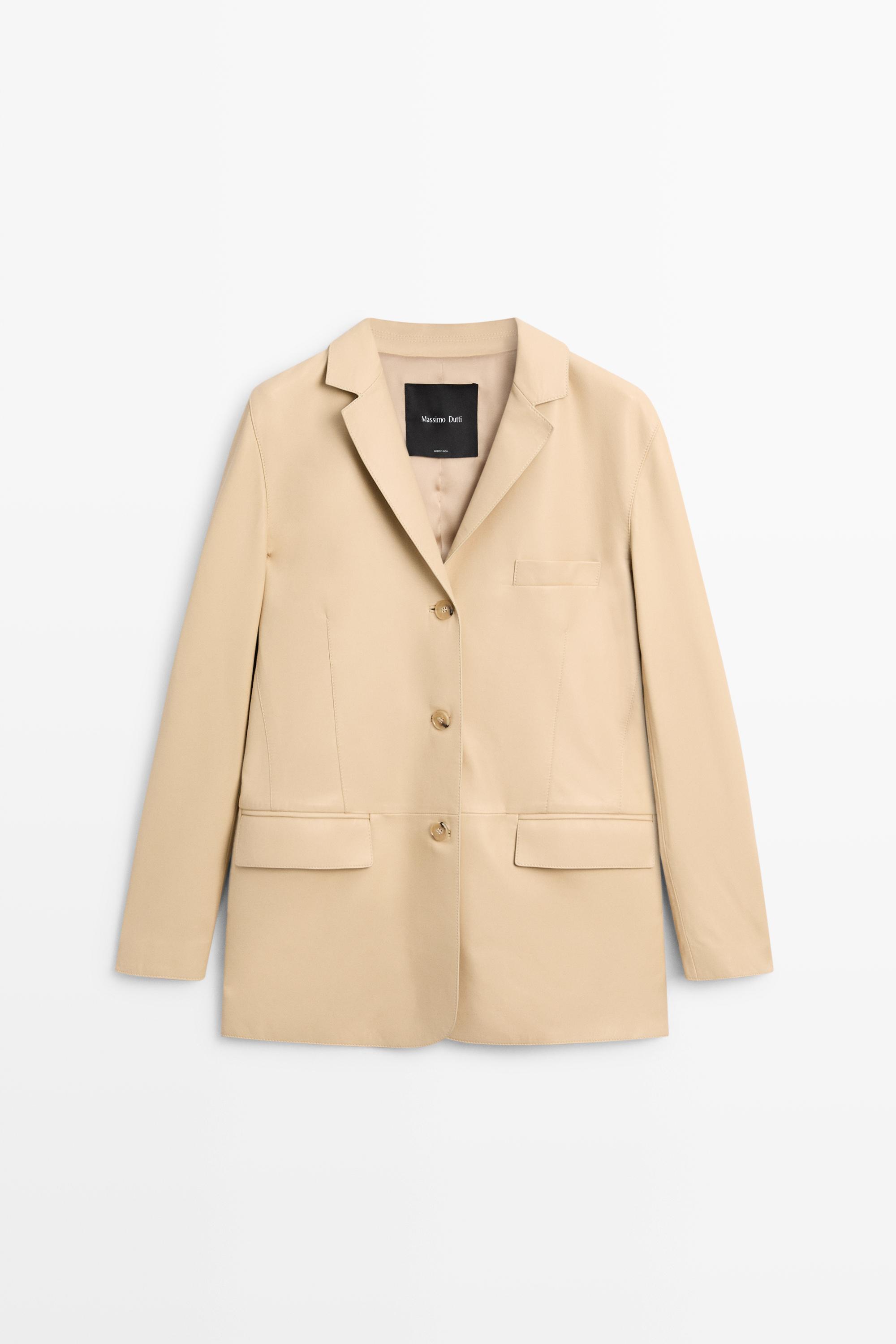 Nappa leather blazer