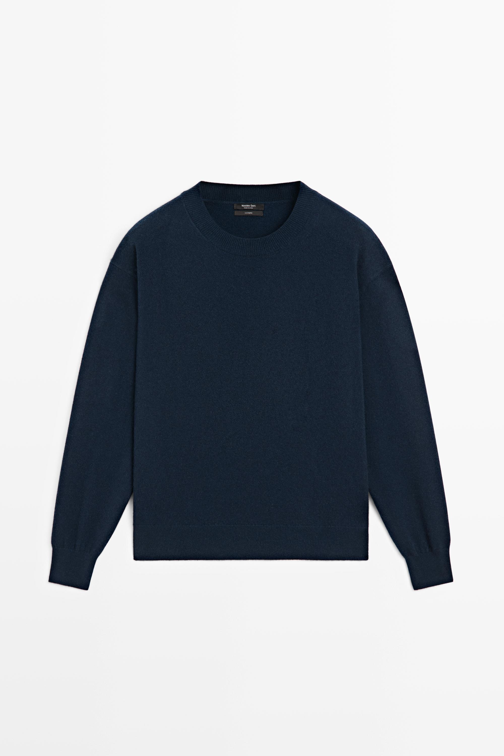 100% cashmere long sleeve sweater