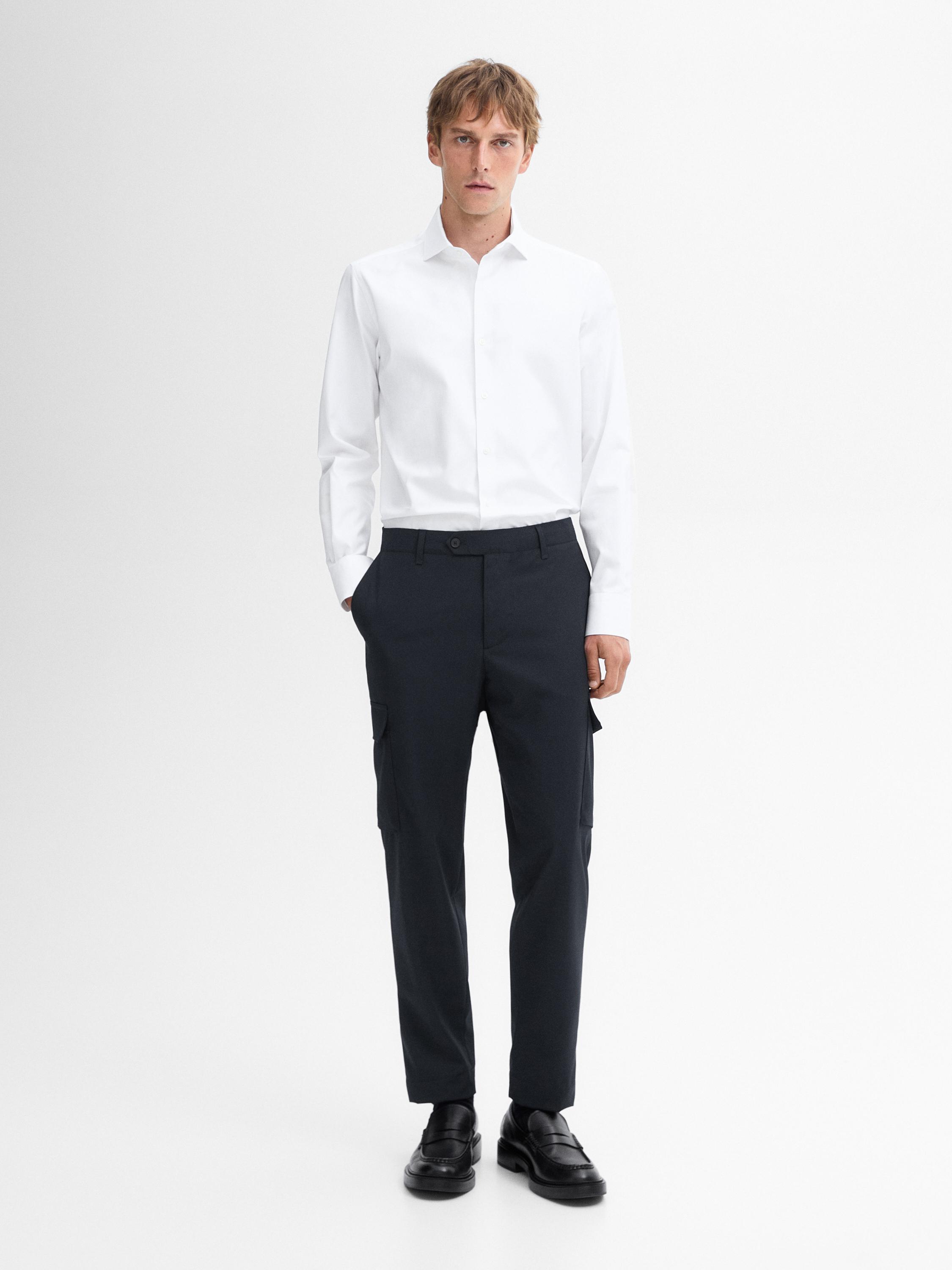 Slim fit 100% cotton shirt