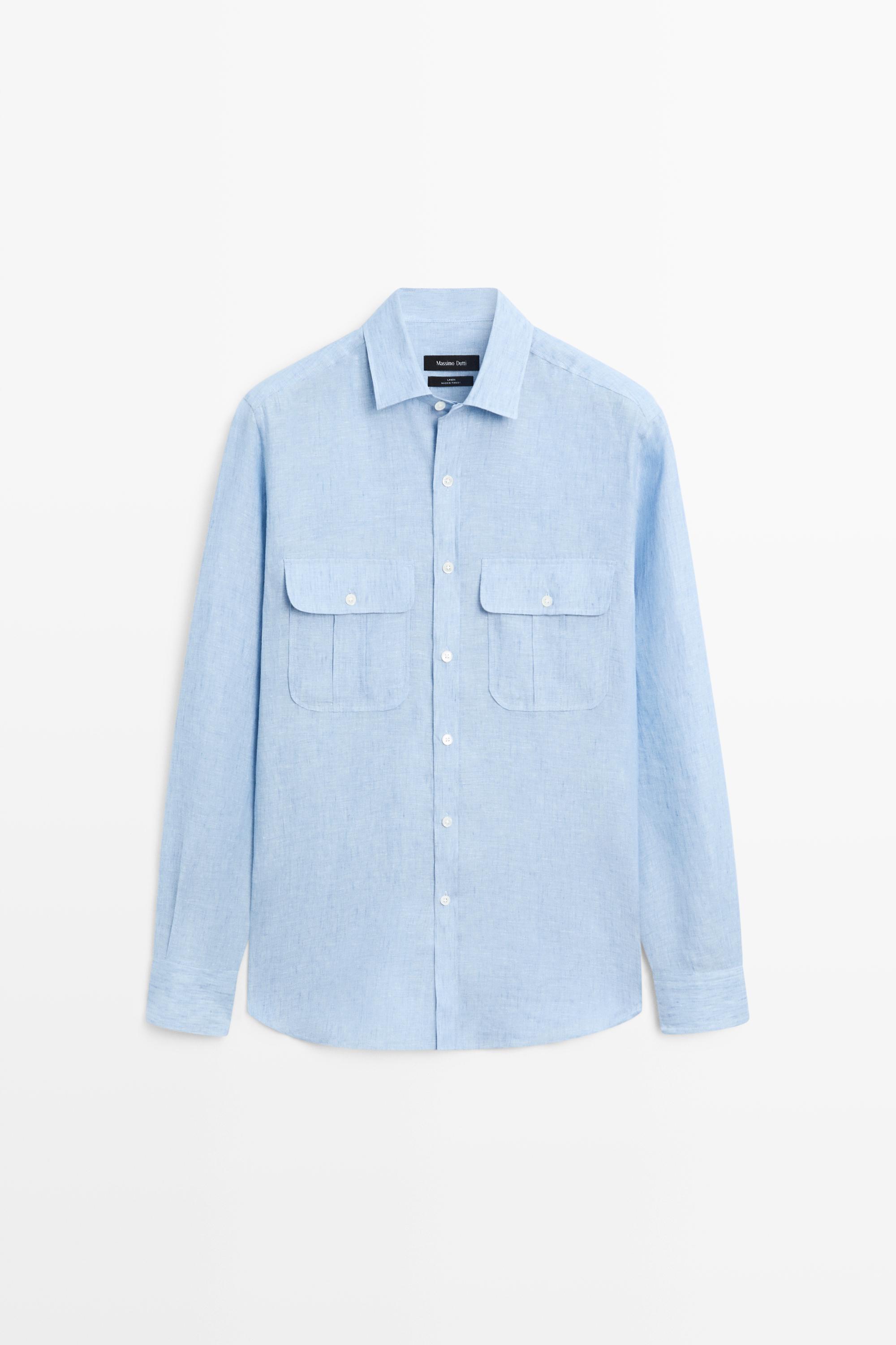 100% Linen Regular Fit Shirt