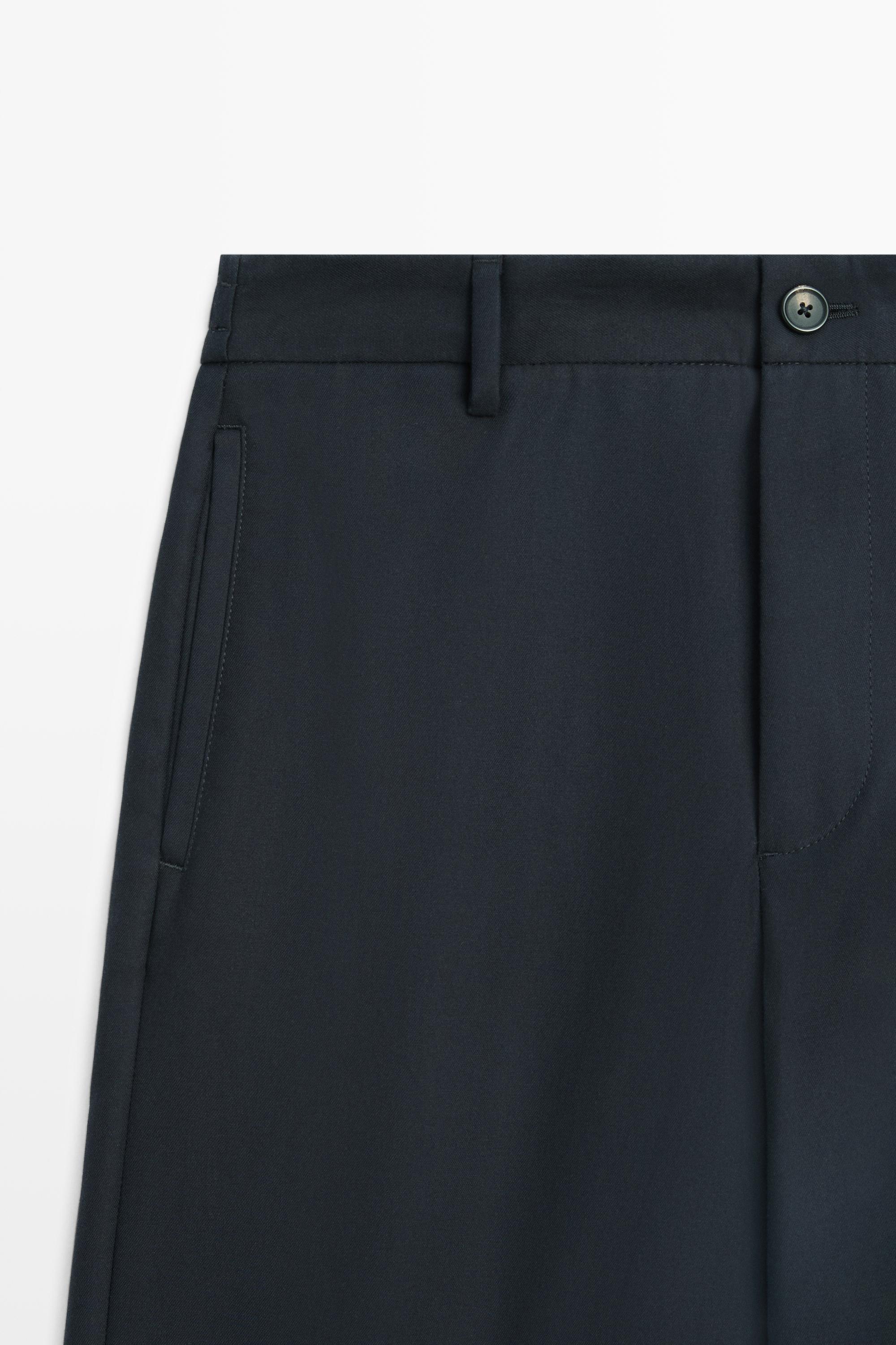 100% cotton pants with elasticated waistband