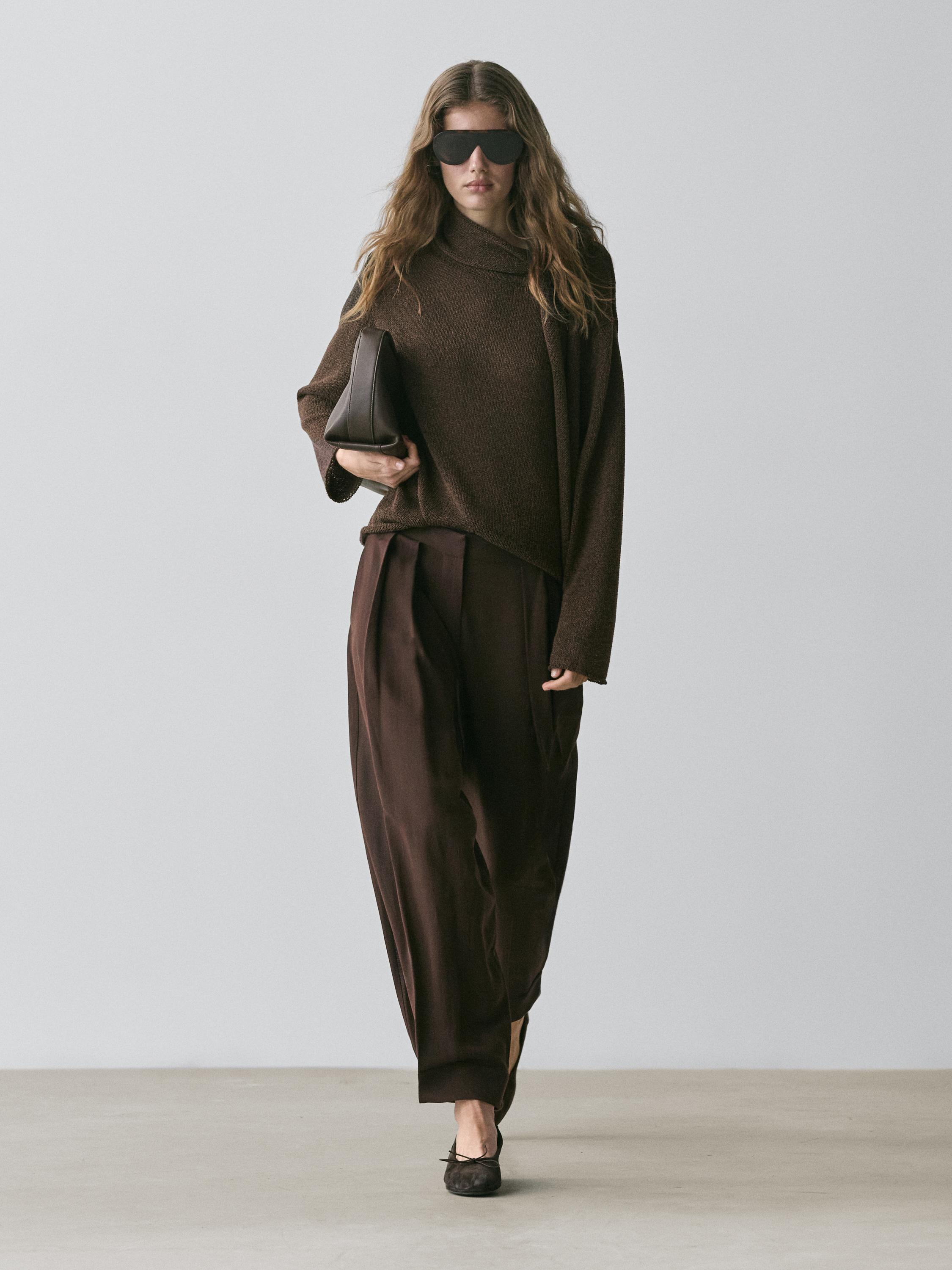 Darted sarouel trousers