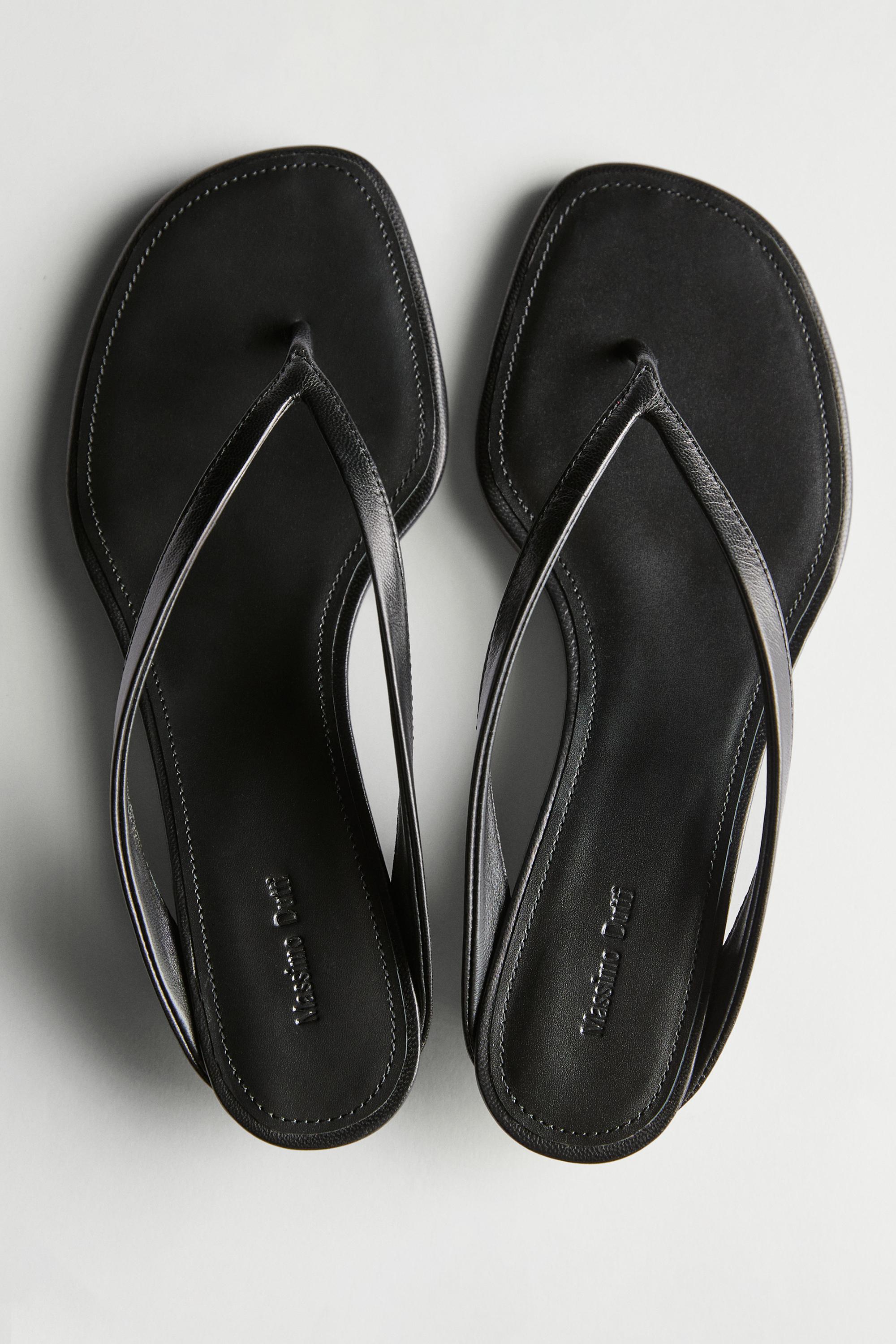 Mid-heel toe sandal