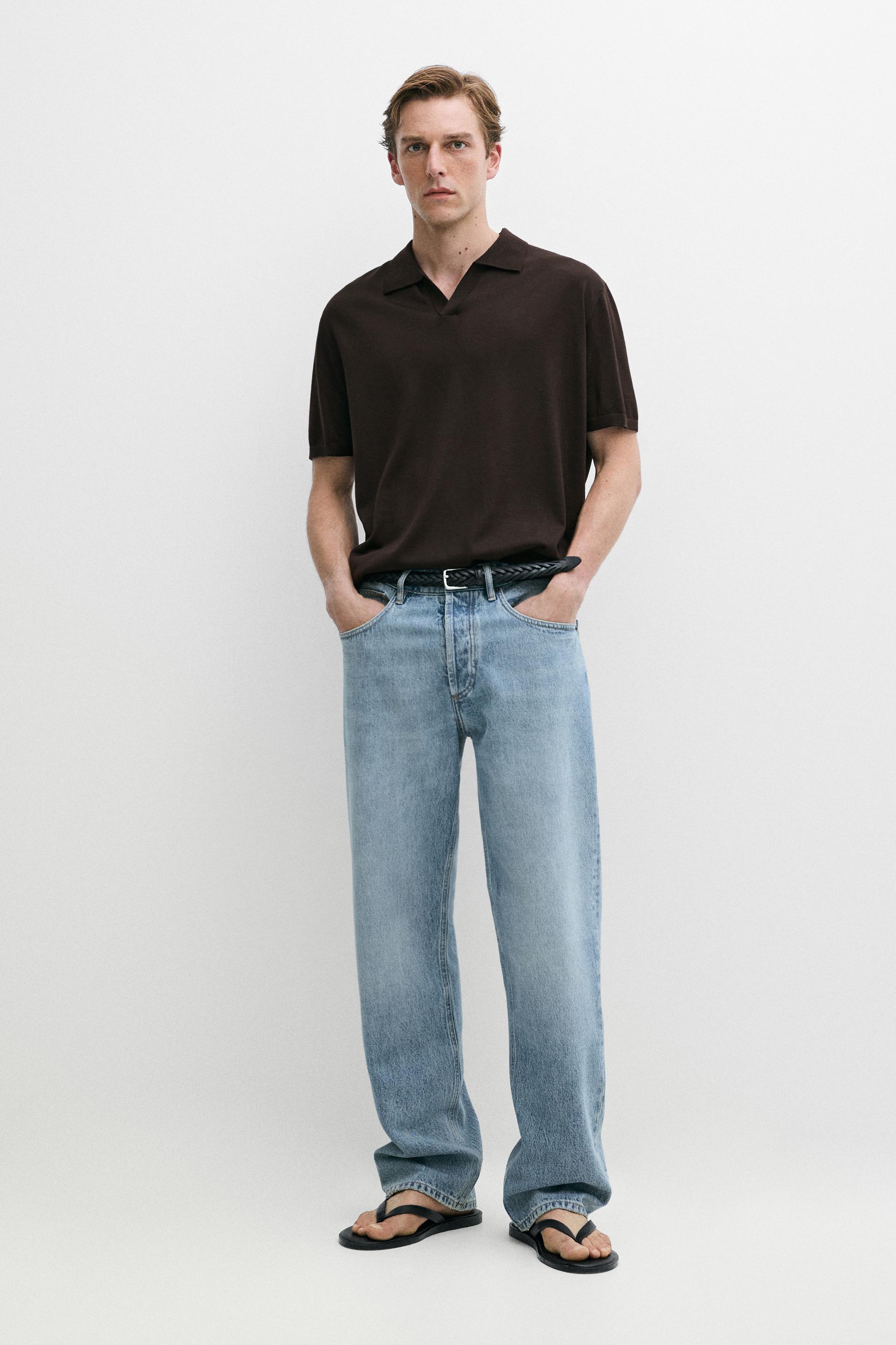 羊毛混纺短袖针织 POLO 衫