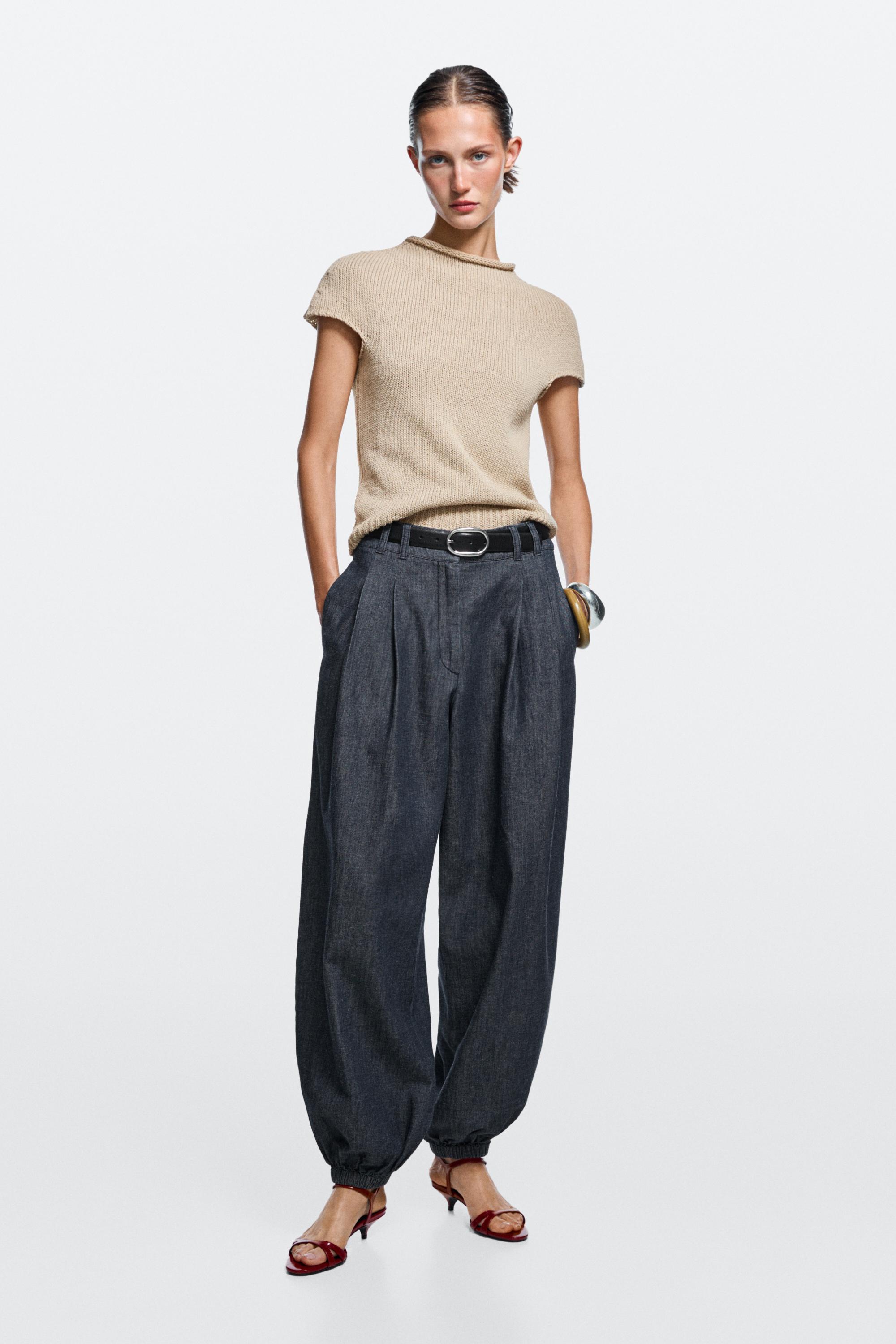Balloon fit denim