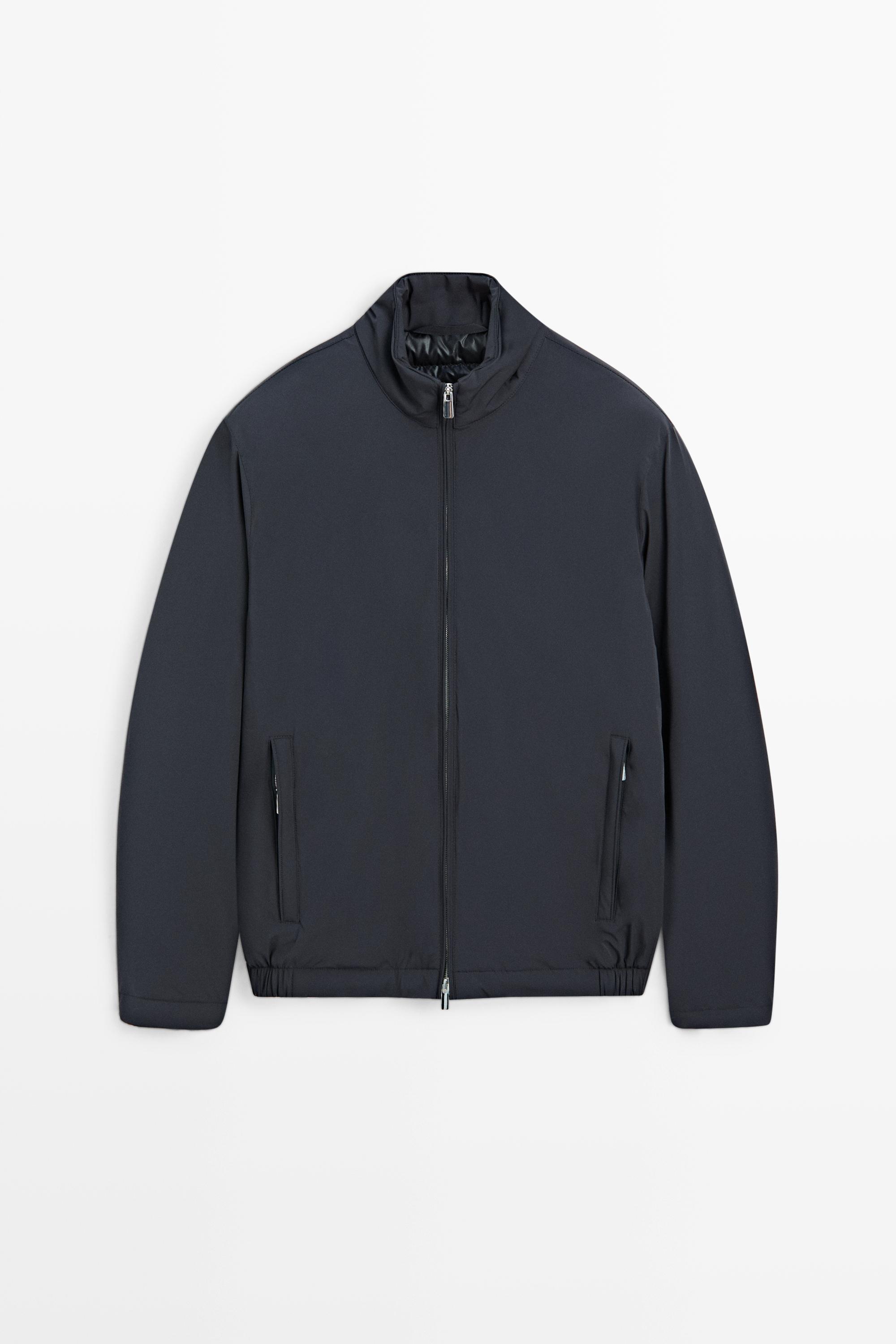 Lightweight quilted bomber jacket