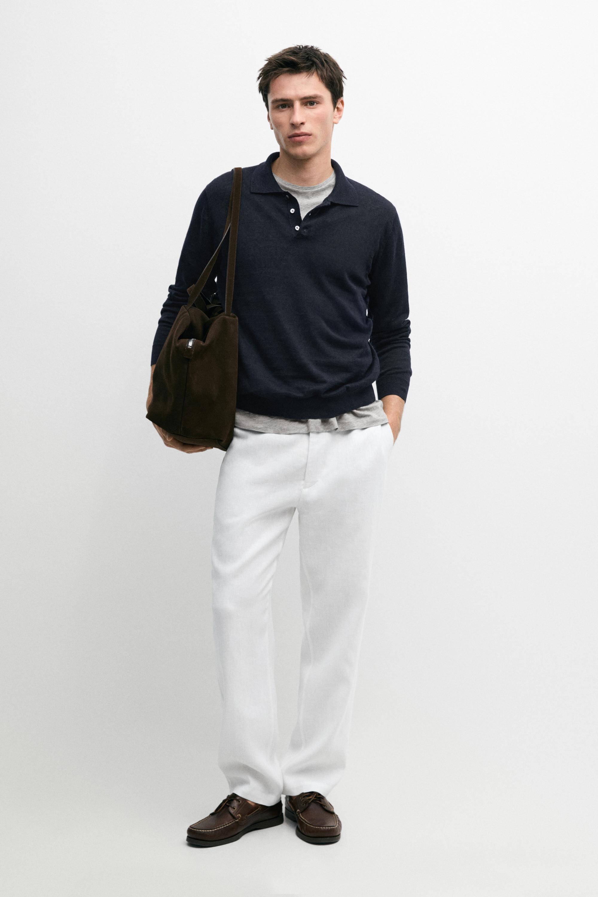 Linen jogger fit pants
