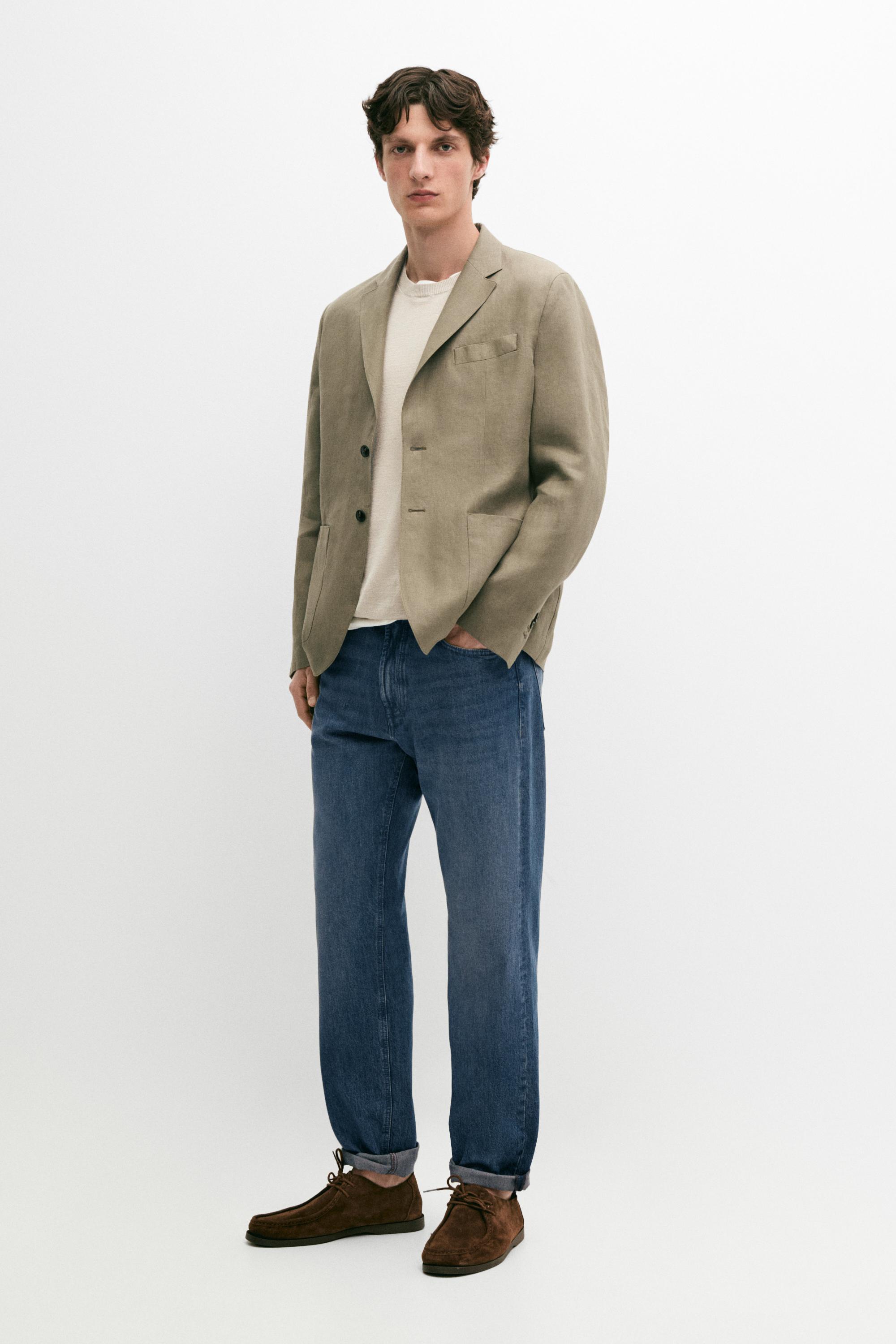100% linen blazer
