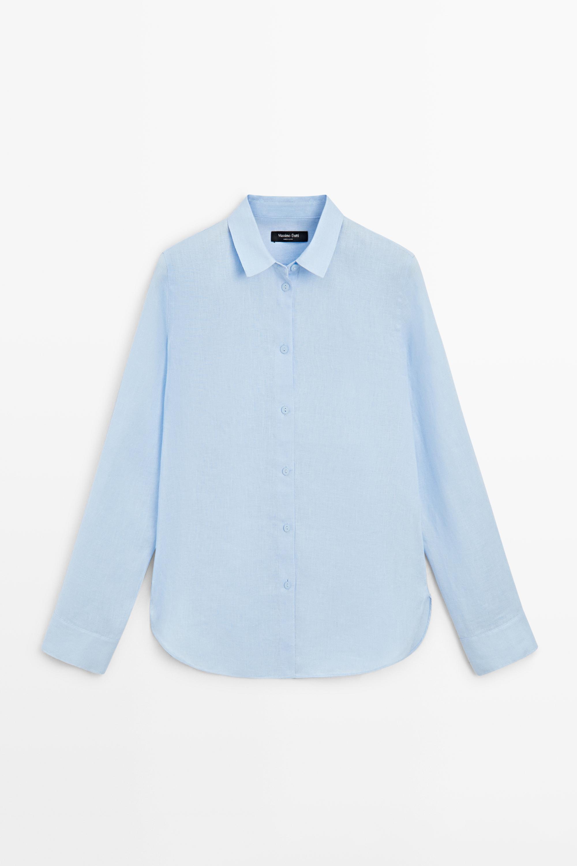 Flowing 100% linen shirt
