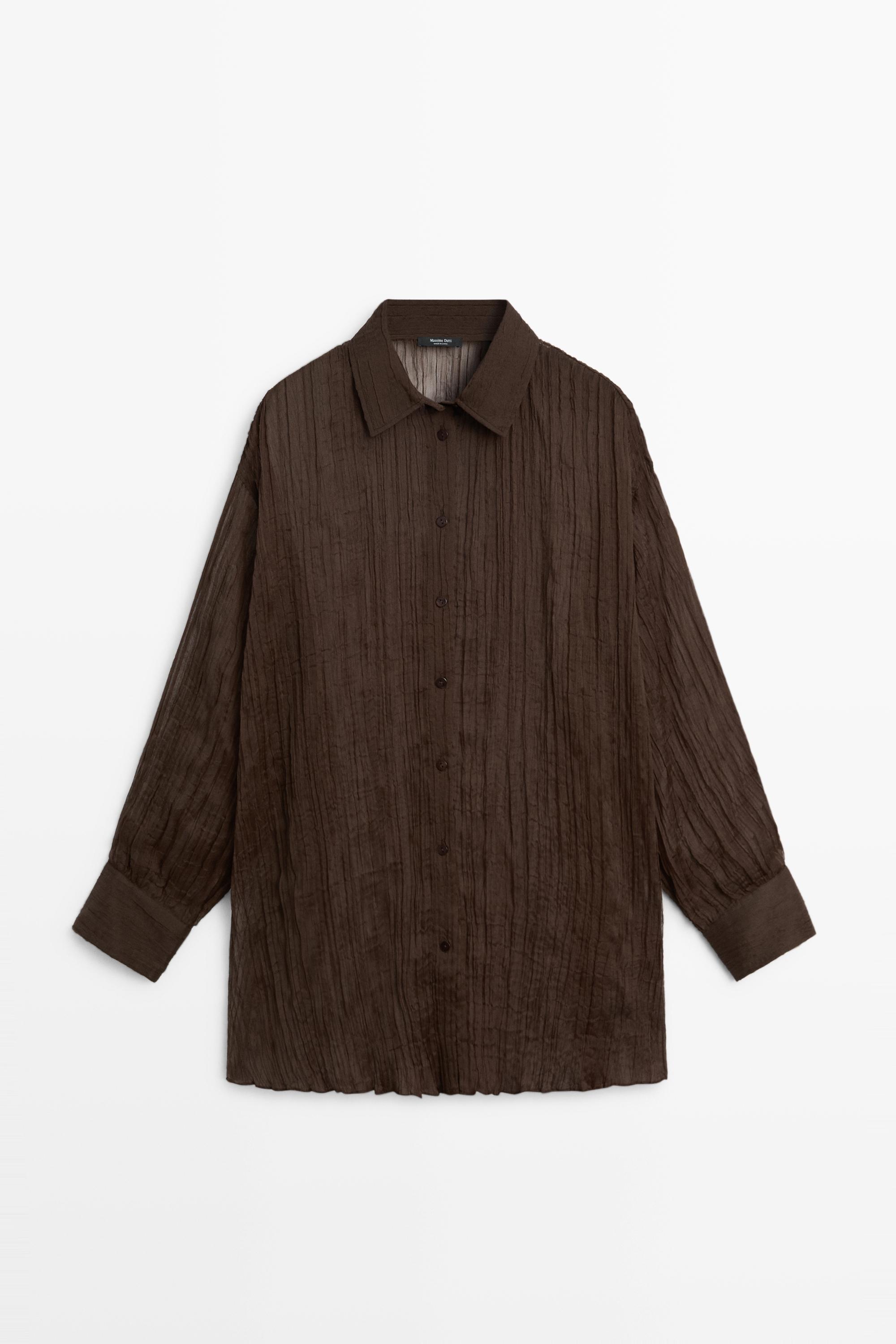 Total look pleated shirt