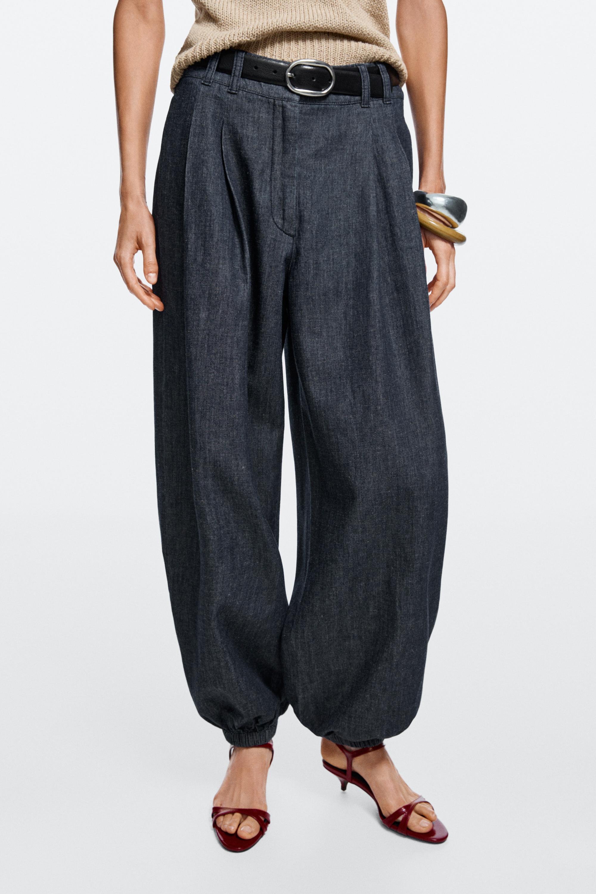 Balloon fit denim