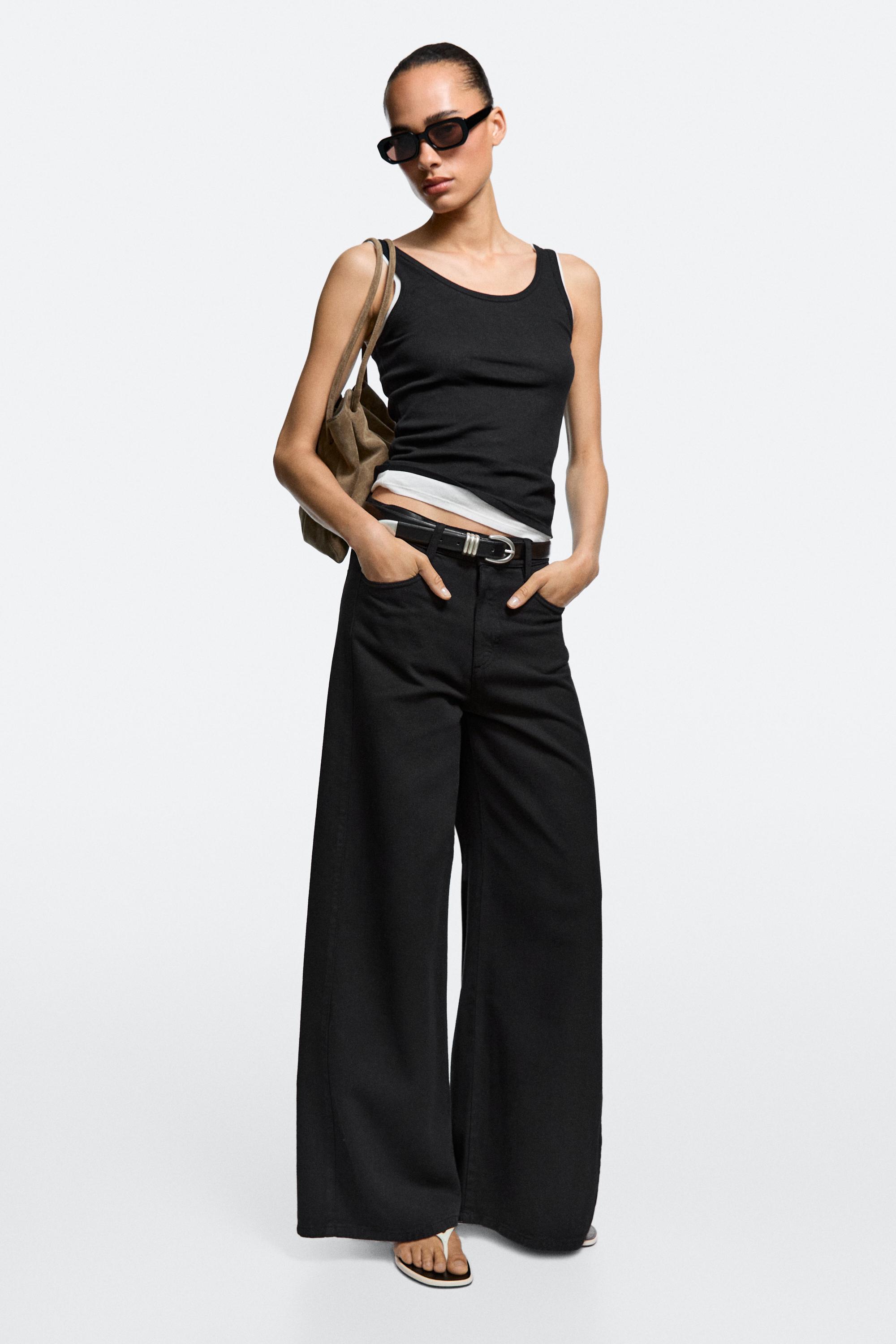 Flowy wide-leg jeans