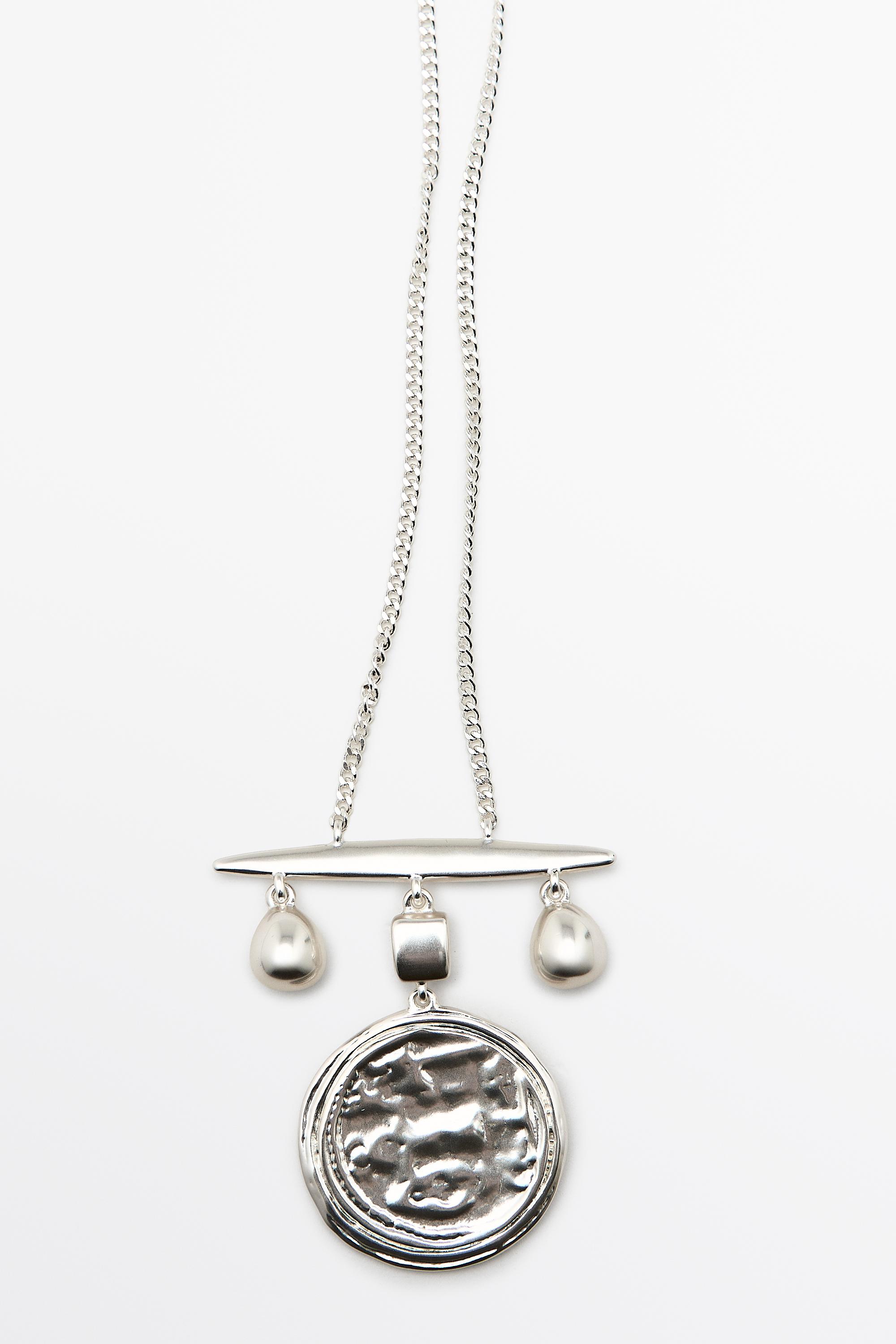 Long coin necklace